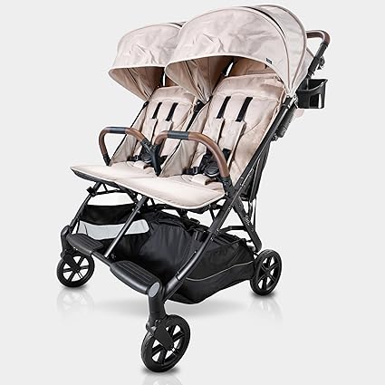 Double Side by Side Stroller - 22 Lbs, 9.5" Compact Fold