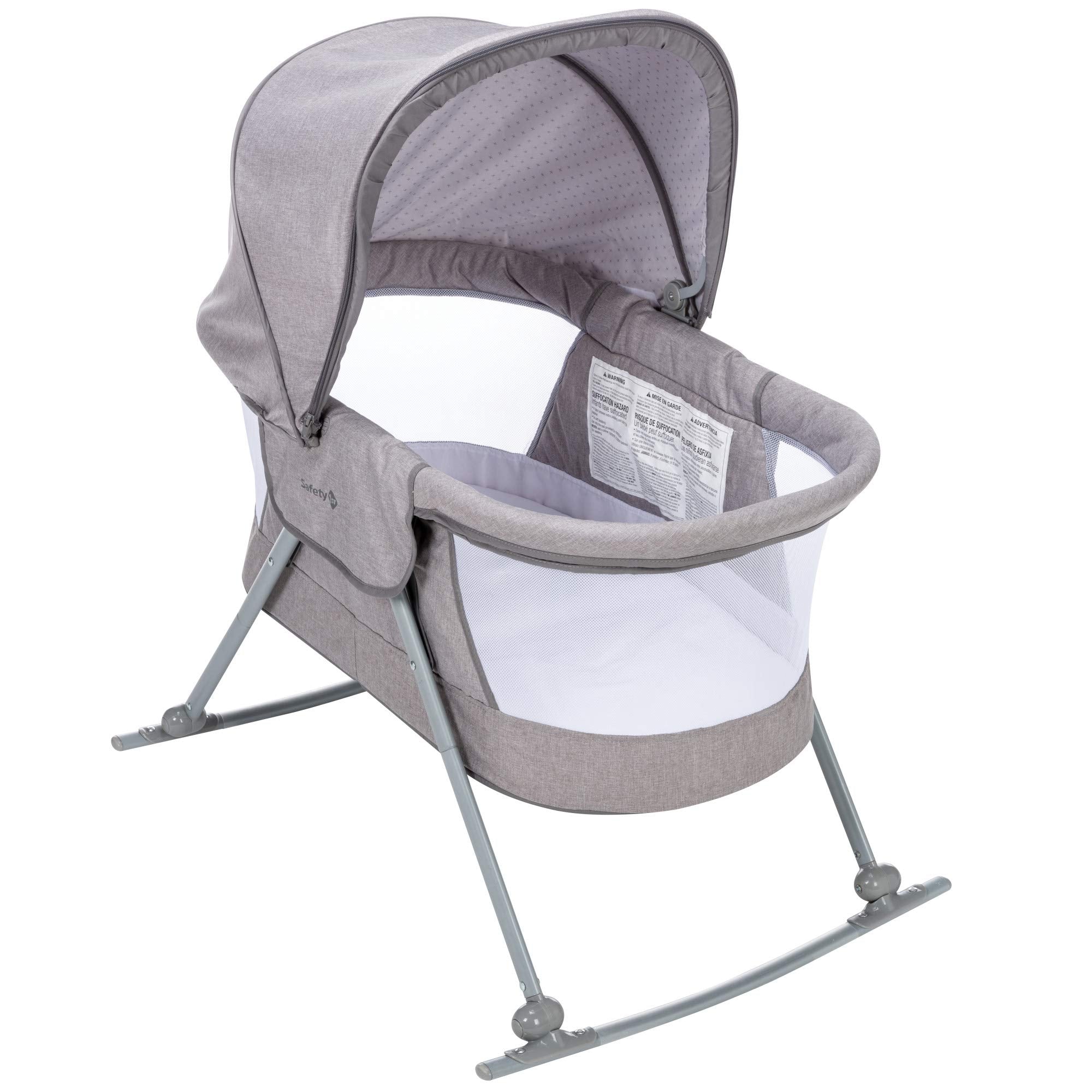 Portable Rocking Bassinet with Canopy