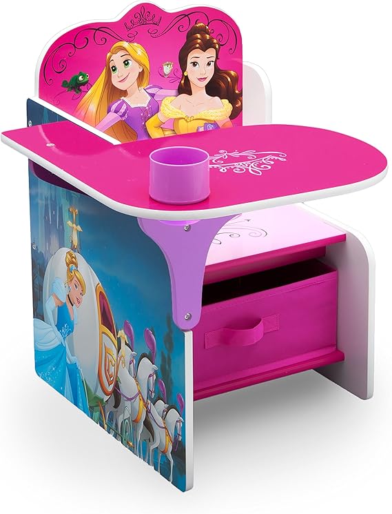 Chair Desk with Storage Bin, Disney Princess