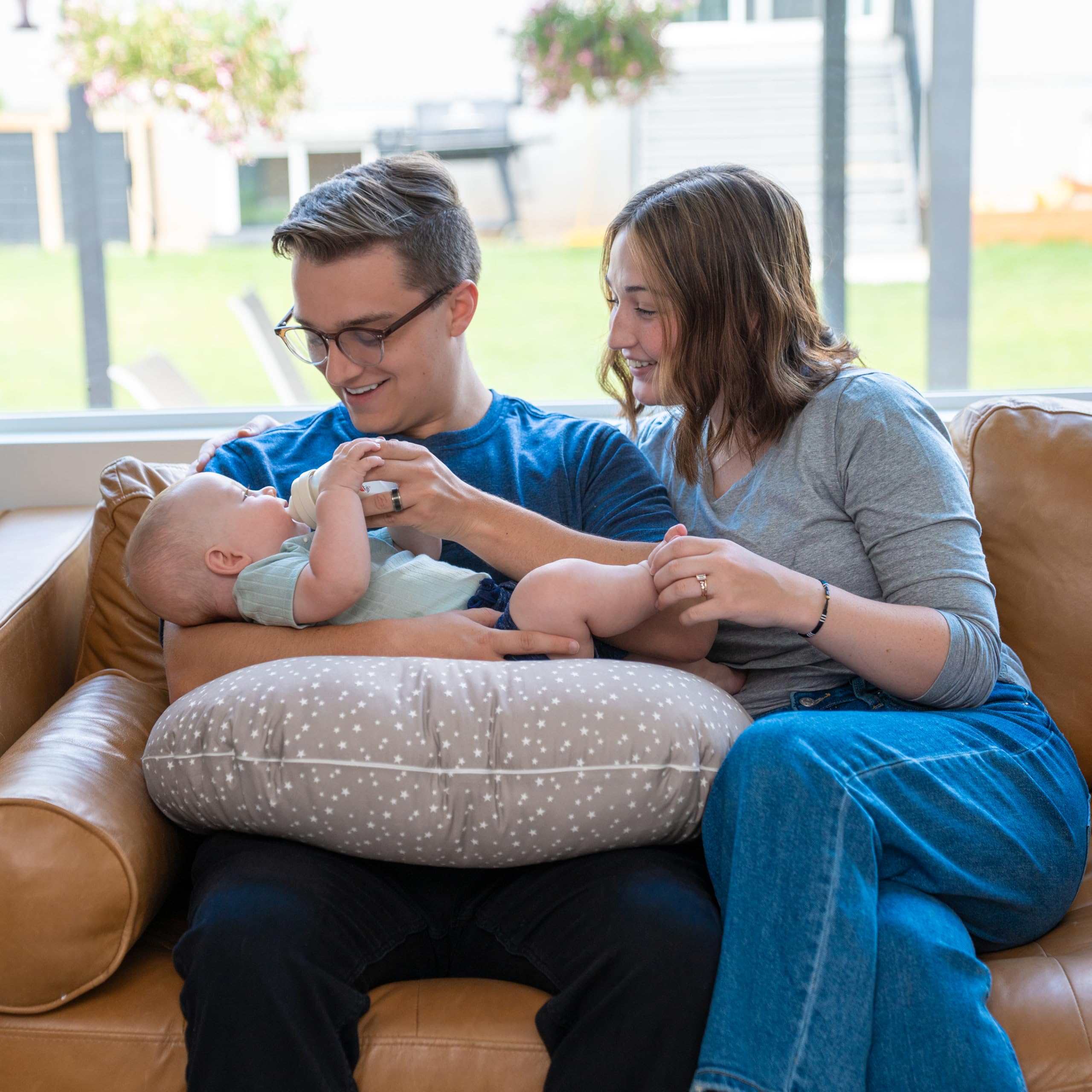 Organics Nursing Pillow with Lumbar Support - Ergonomic Desig