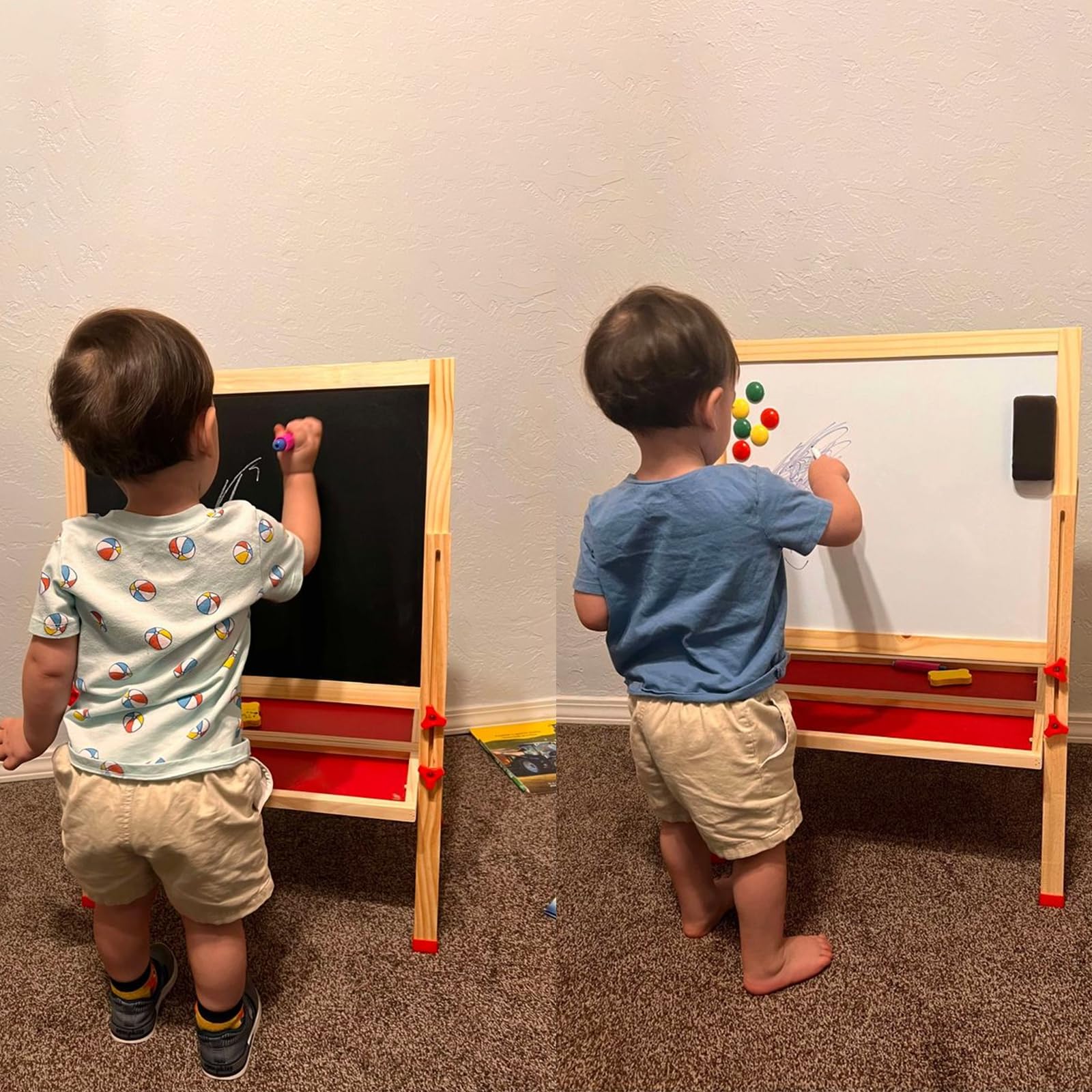 Double-Sided Adjustable Kids Art Easel