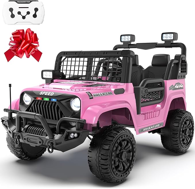24V Ride on Toys for Big Kids, 2 Seater Ride on Cars w/Remote Control, 21" Spacious Seat