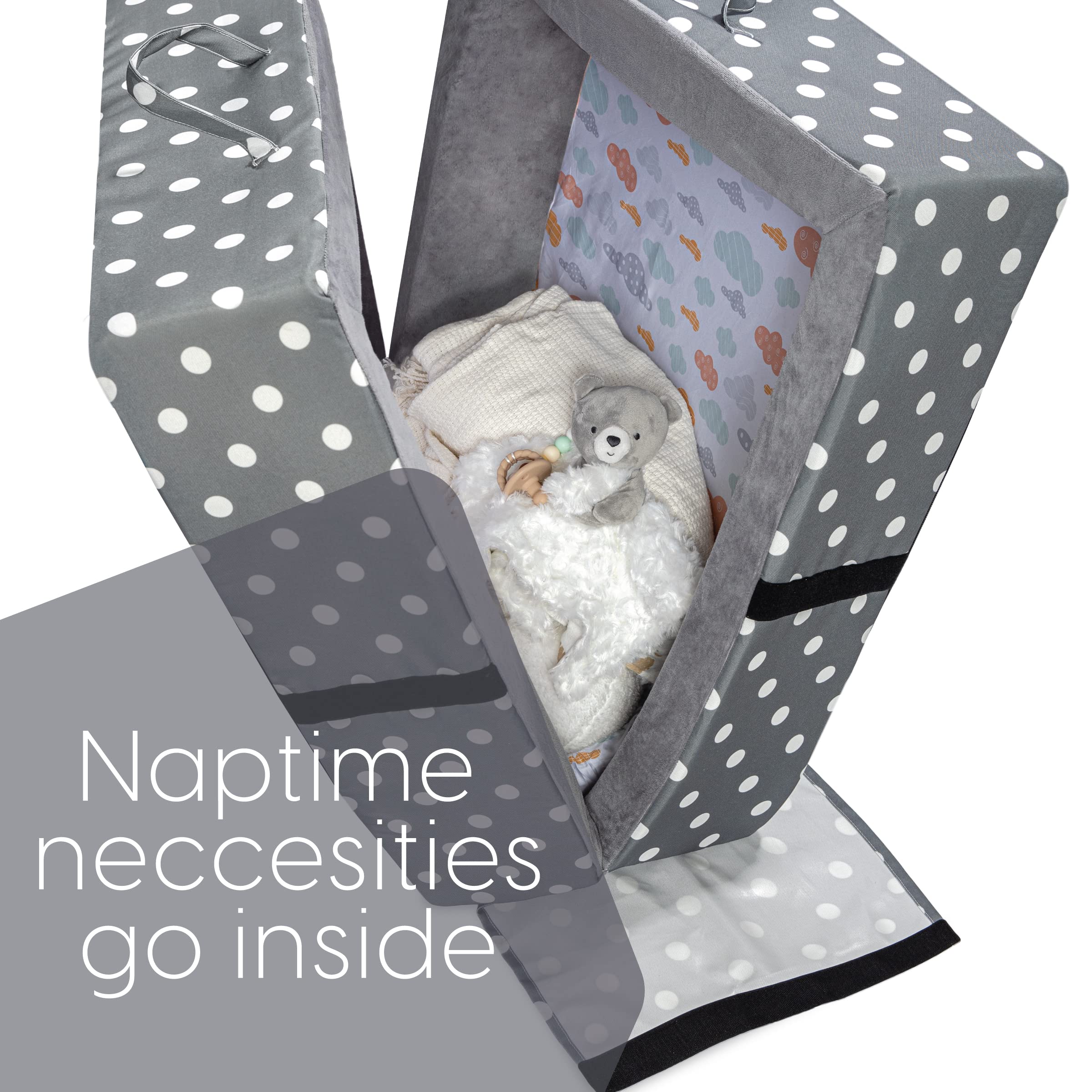 Foldable Toddler Floor Bed with Washable Cover