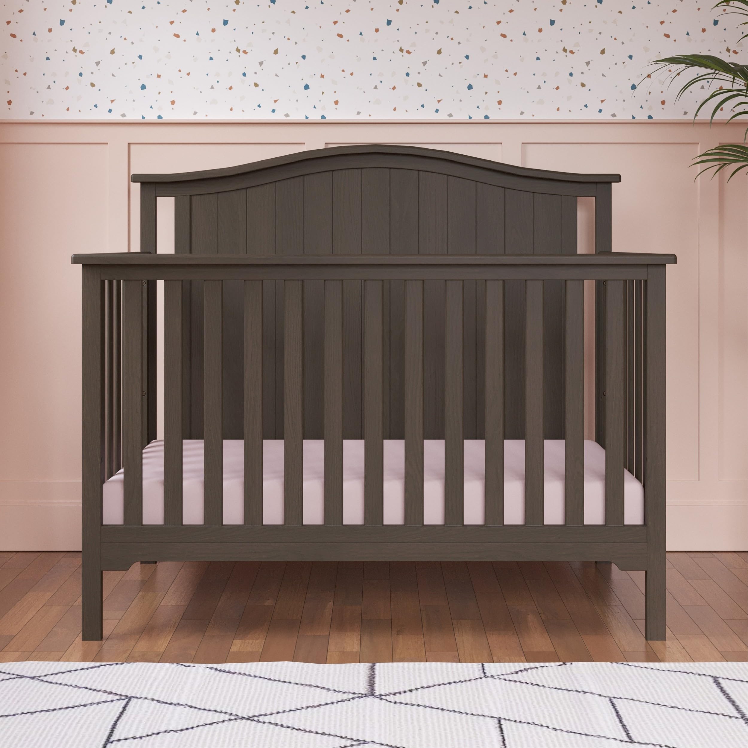 Hampton Arch Top 3-Piece Nursery Set with Convertible Crib