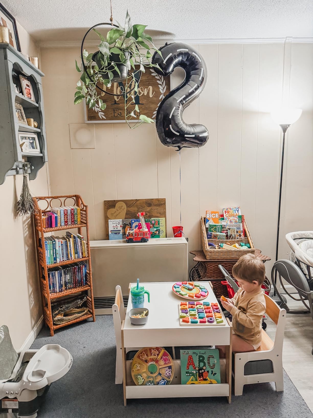 4-in-1 Kids Table and Chair Set with Storage