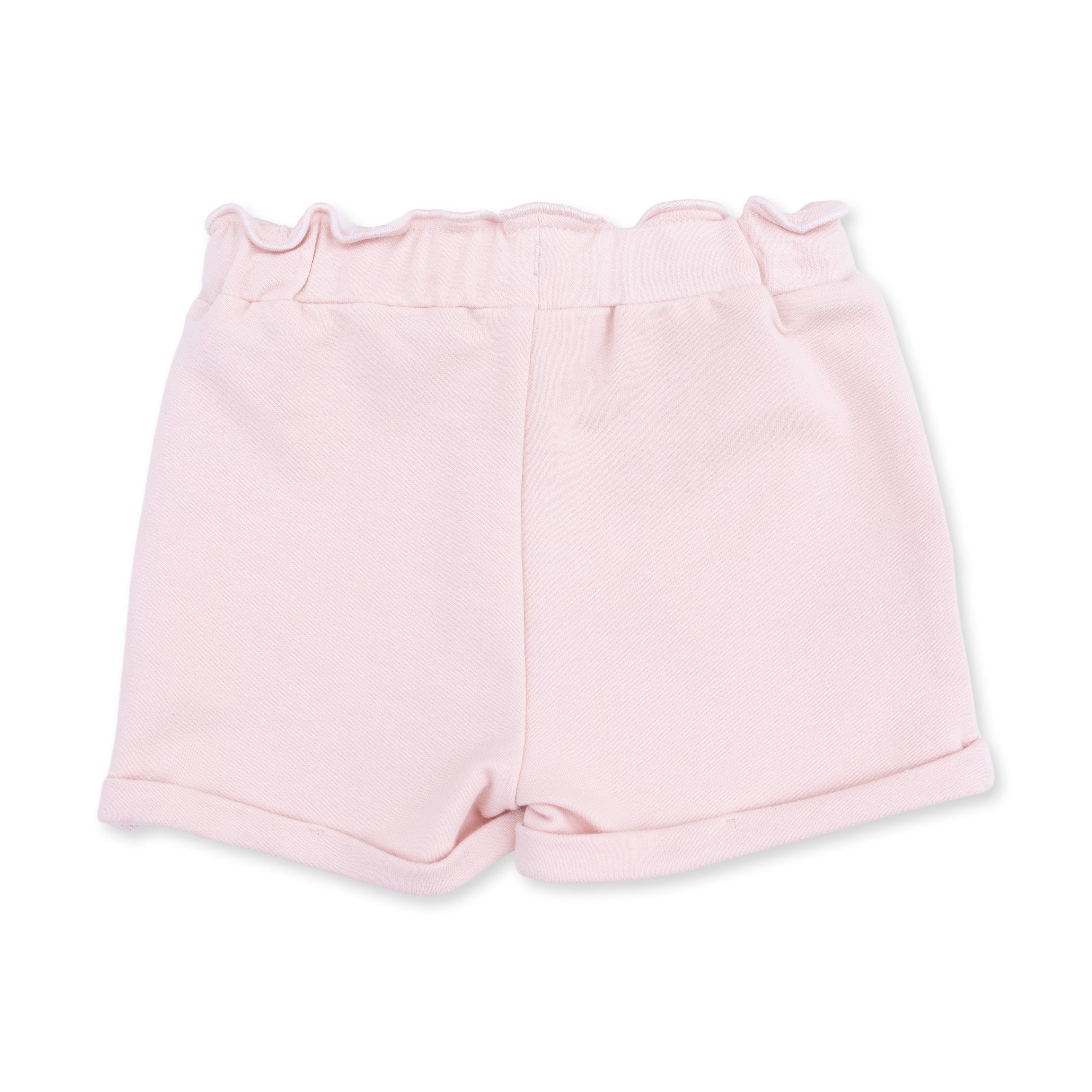 Solid Veiled Pink - Paperbag Shorts