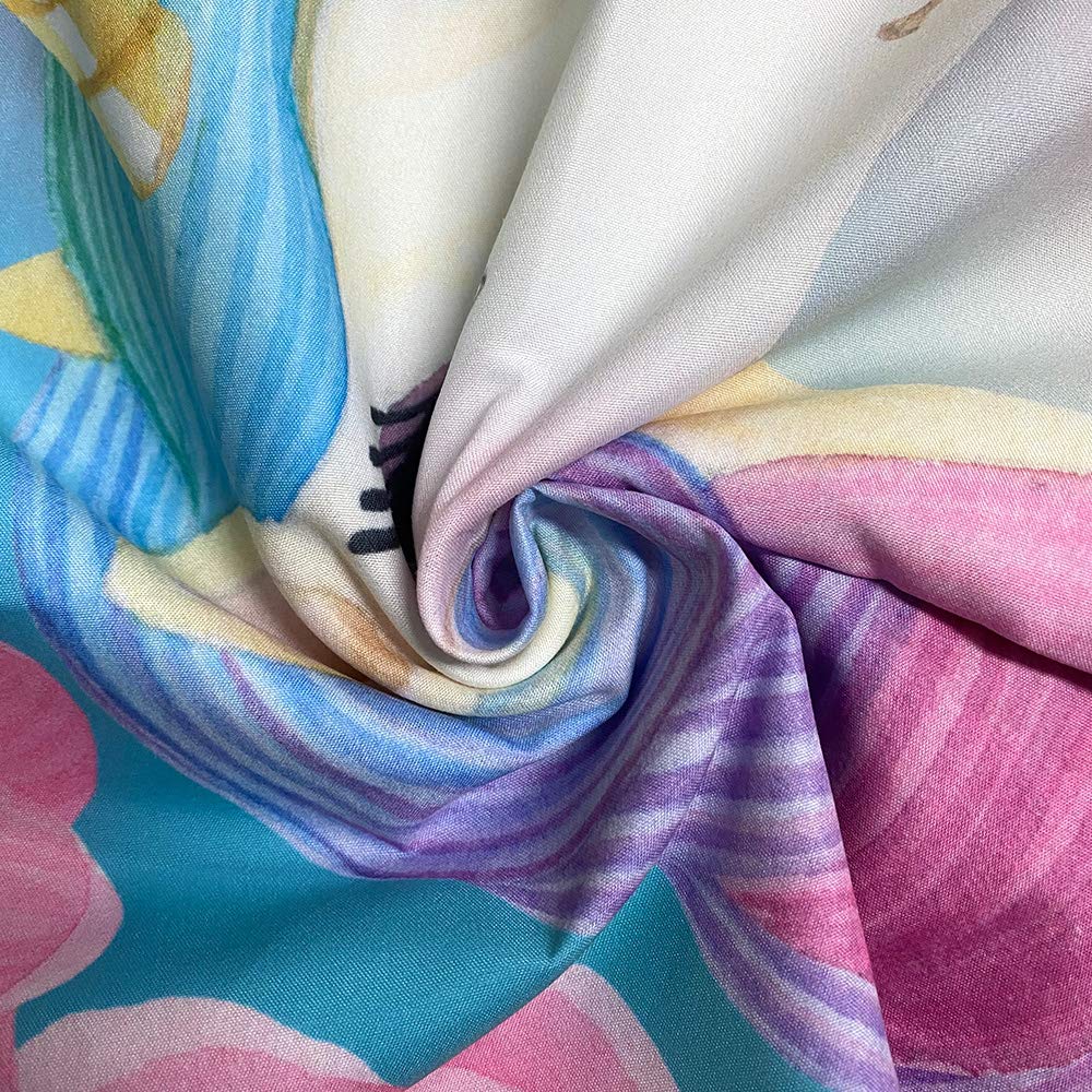 A & S Kids Unicorn Pillowcases 2 Pieces Cute Magical with Flowers