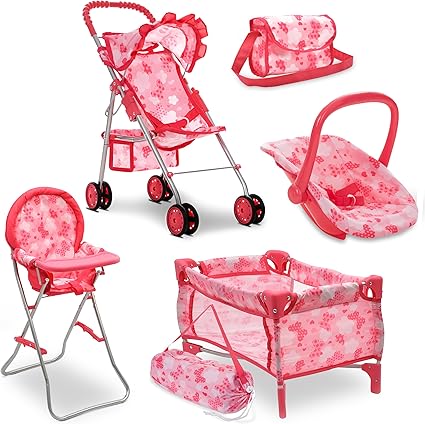 Baby Doll Stroller Bed and Seat Nursery Playset