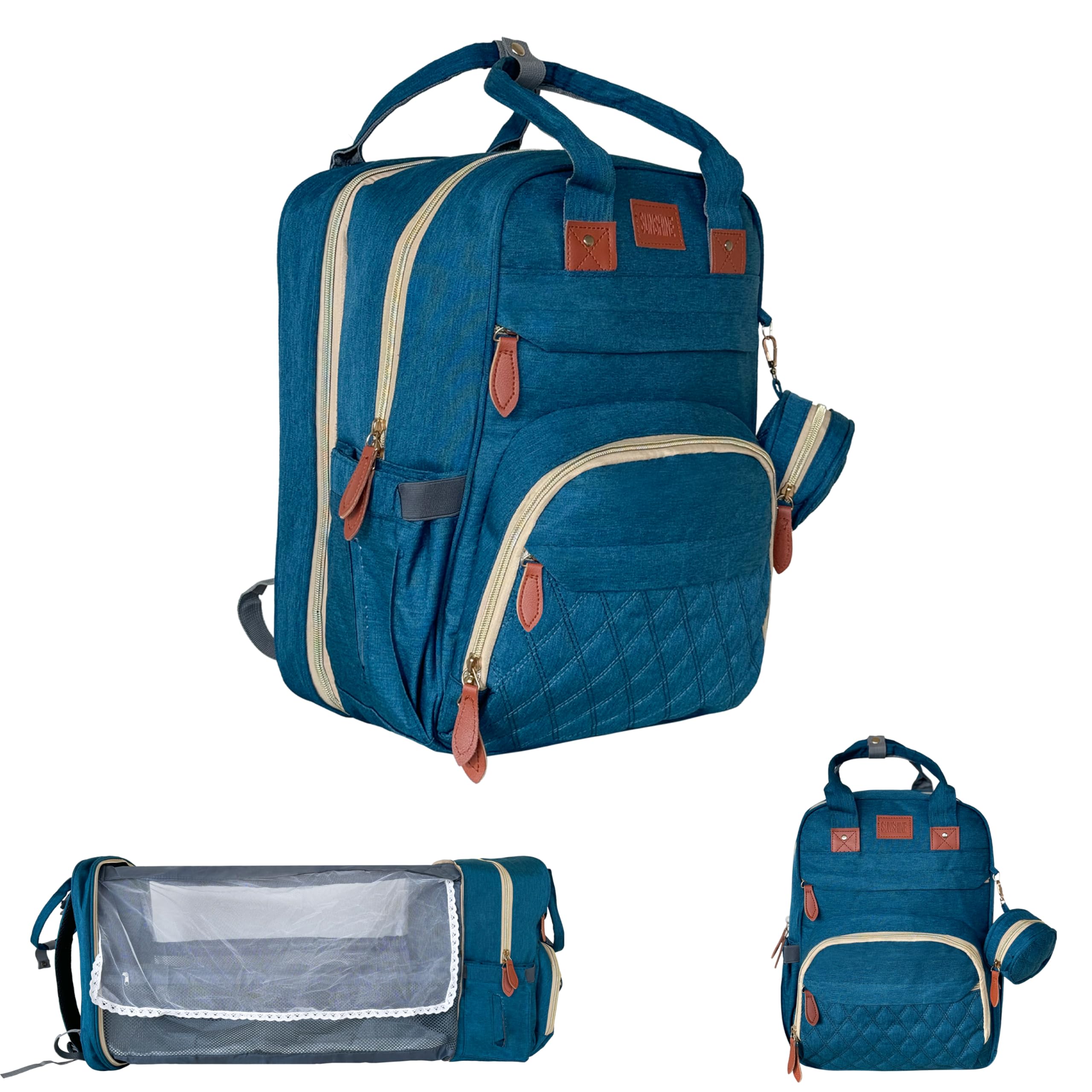 Baby Diaper Bag Backpack with Changing Station, Waterproof
