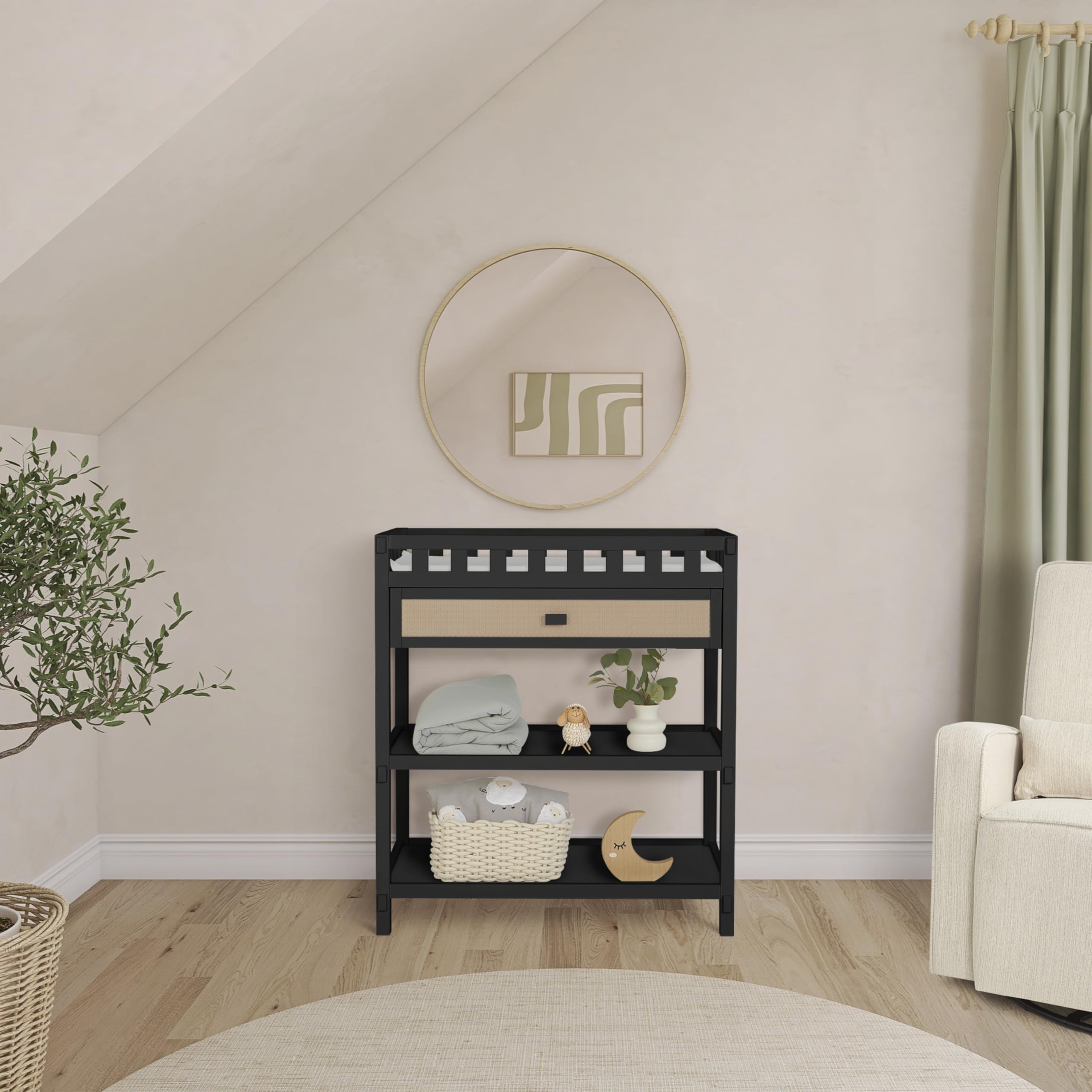 Bear Basics Bundle, Includes Kai Convertible Crib, Grizzly Bear