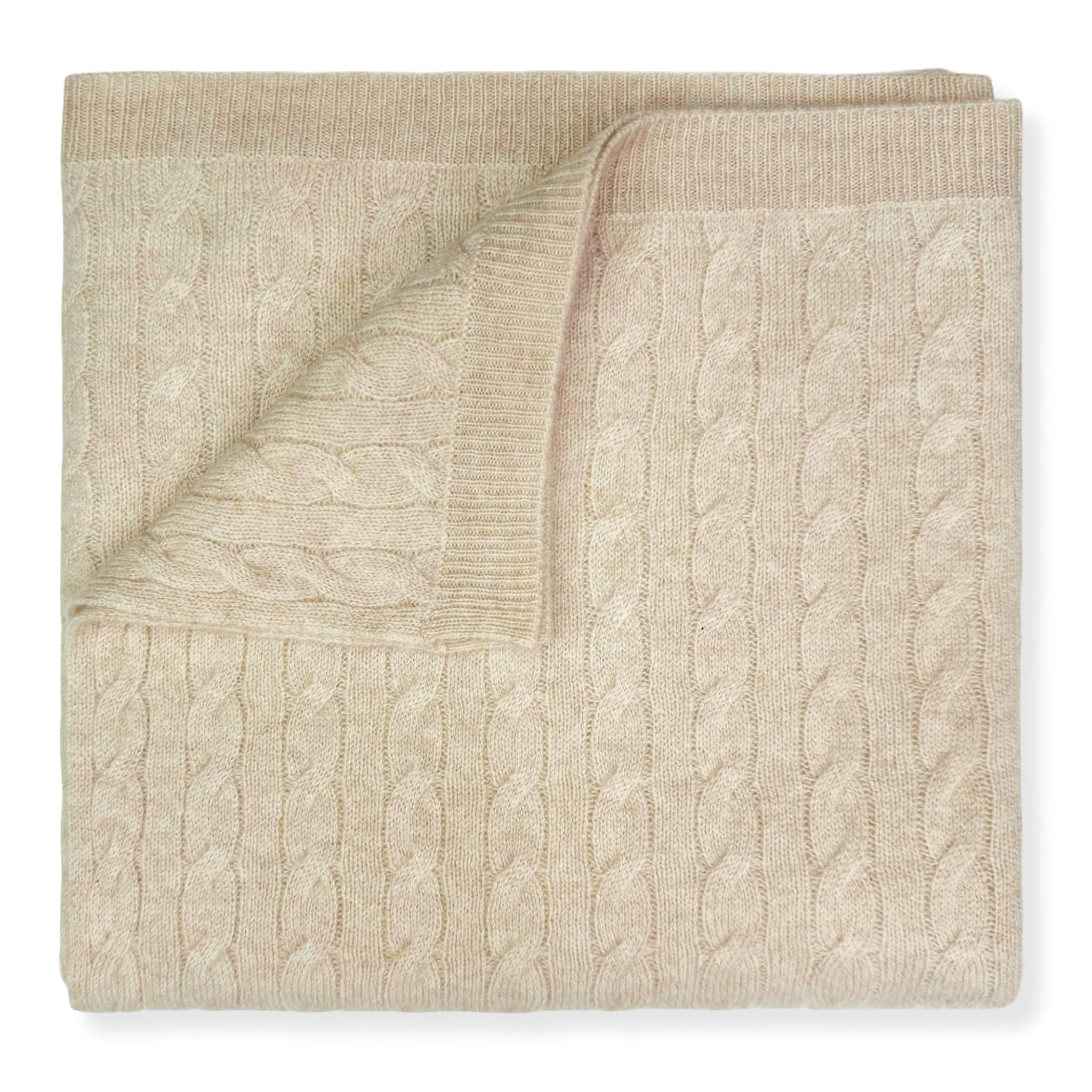 100% Cashmere Baby Blanket Beanie Booties Gift Set Cable Knit