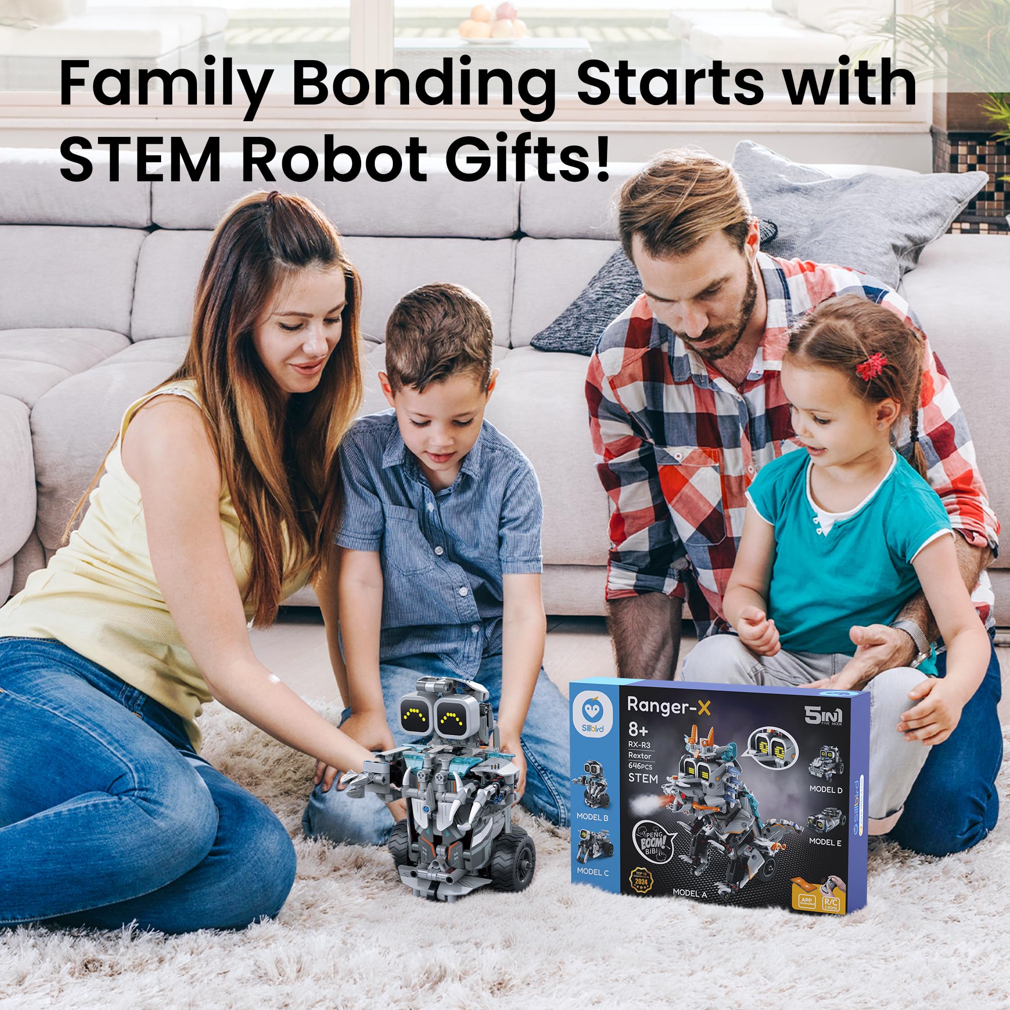 Building Robot Dinosaur Kit with Remote Control Christmas Stem Gifts