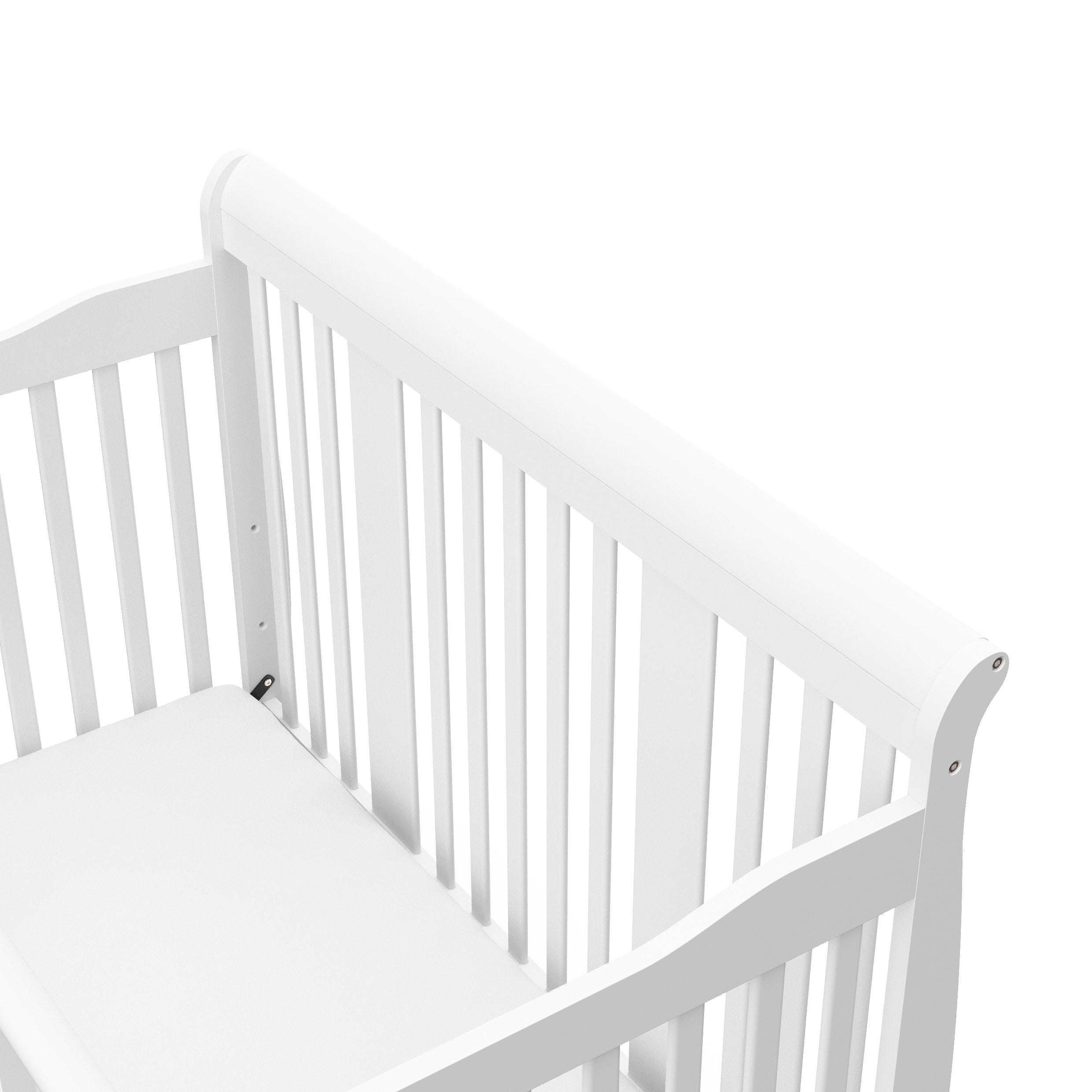 Tuscany 4-in-1 Convertible Crib (White) - Easily Converts