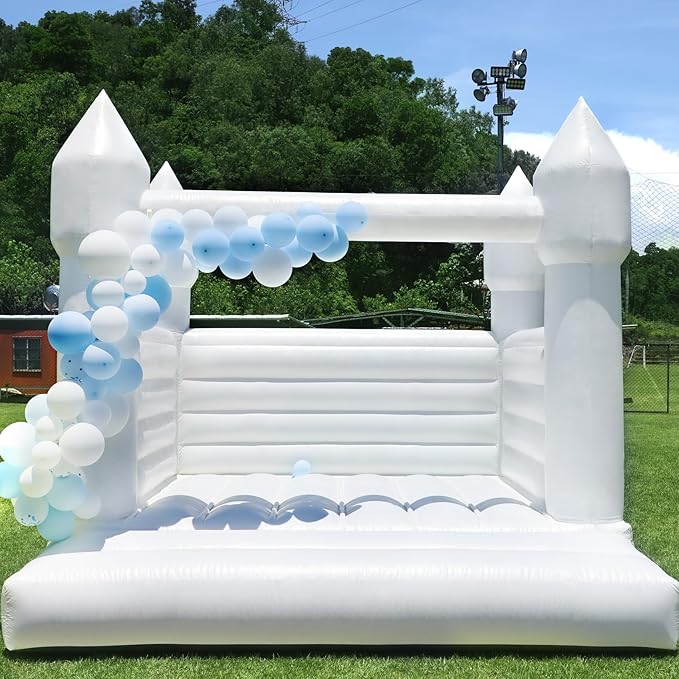 16FT Large Commercial White Inflatable Bounce House - Indoor Outdoor