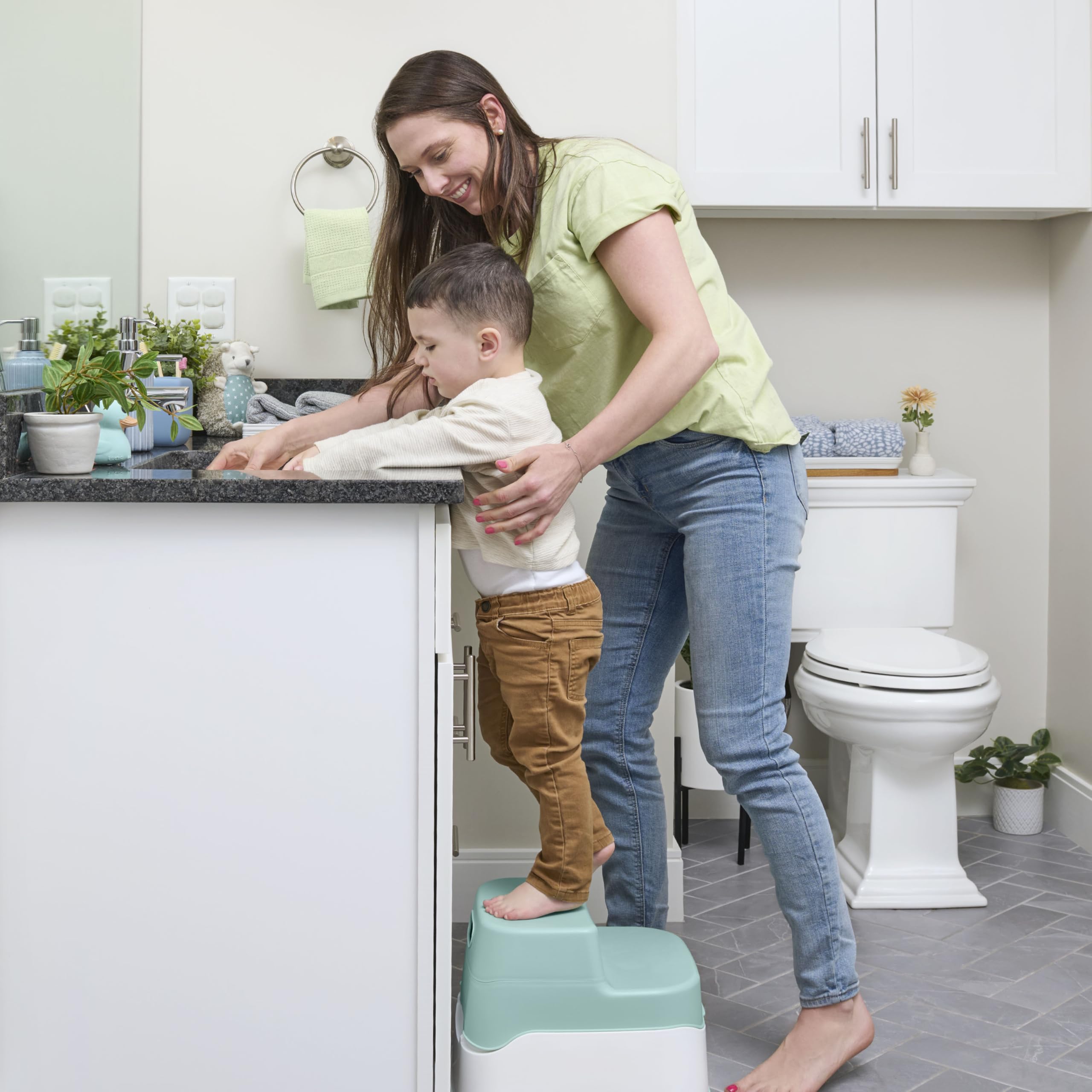 Ingenuity Prepare to Potty 3-in-1 System - Potty Training Toilet, Topper, Step Stool, Easy Setup, for Toddlers Ages 18 Months+