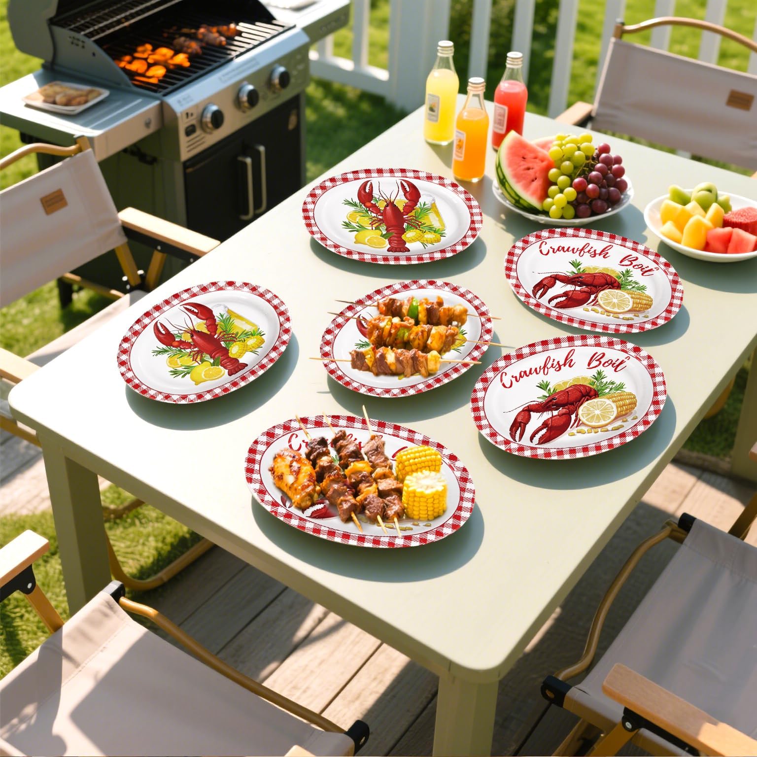 Pcs Crawfish Boil Party Supplies 10” x 12” Lobster Boil Oval