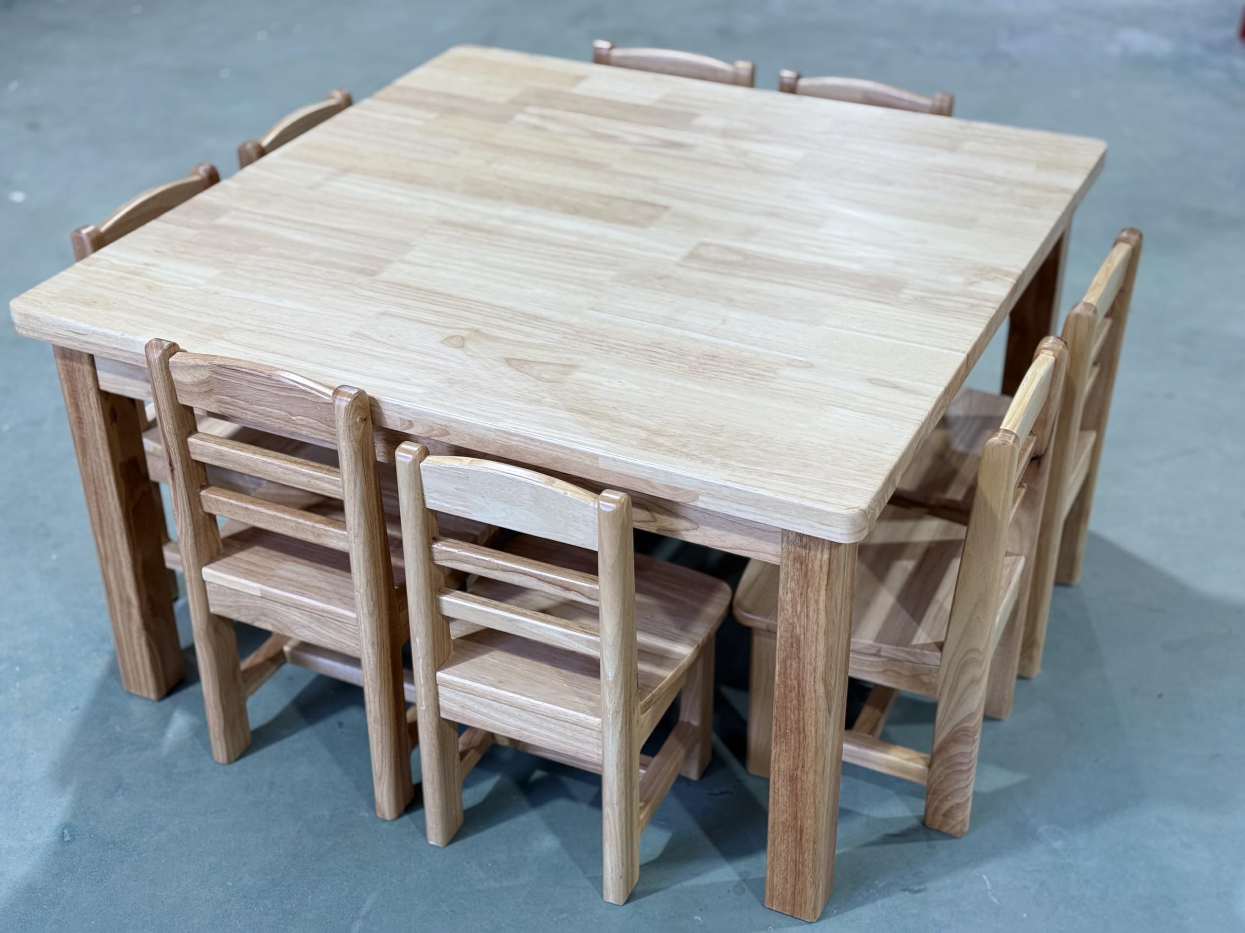Wooden Round Table and Chair Set for Toddlers