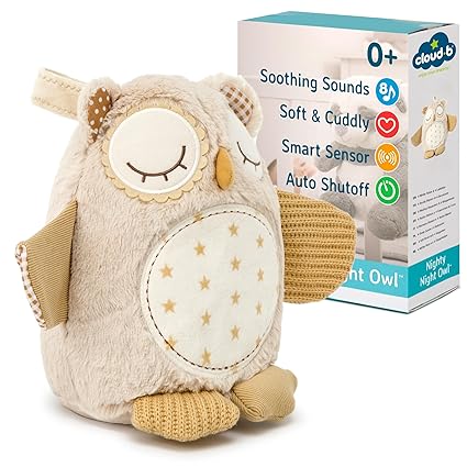 Sound Machine with White Noise Soothing Sounds | Cuddly Stuffed Animal