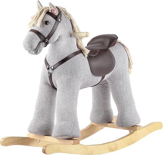 Pink Unicorn/Pony Animal Rocker with Realistic Sound Plush Stuffed Rocking