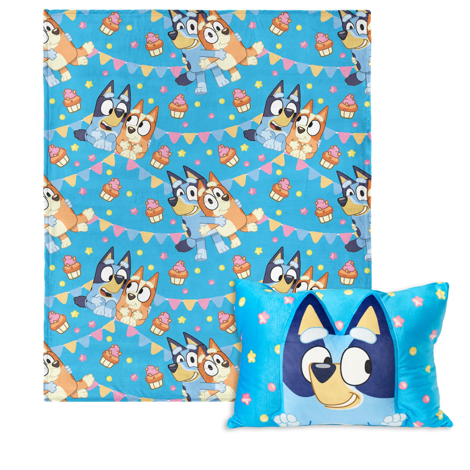 Bluey Party Pups Silk Touch Throw Blanket 50 x 60 Inches