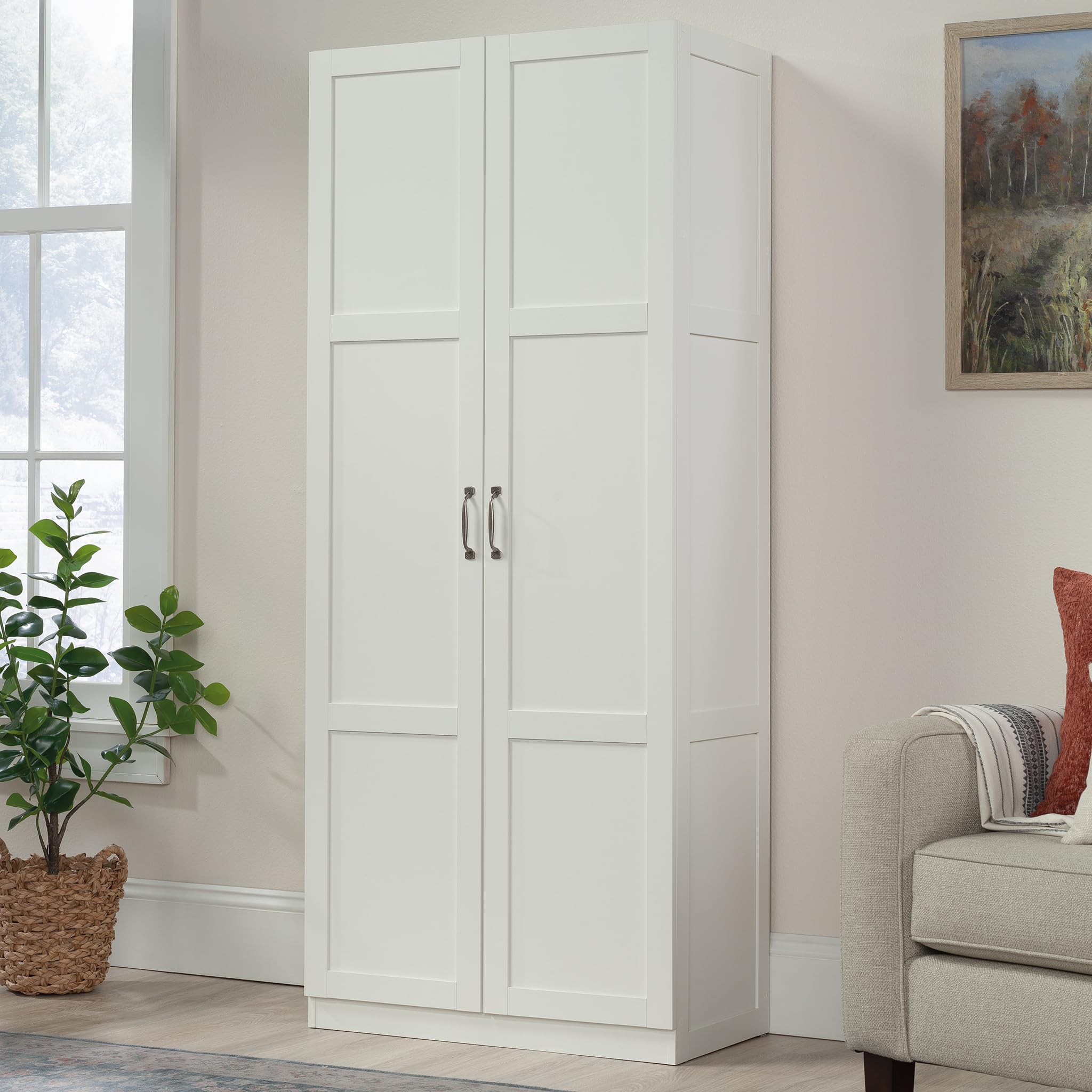 Double Door Storage Cabinet with Adjustable Shelves