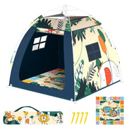 Outdoor Multi-Purpose Play House for Toddlers-Easy to Set up and Pop up Play Tent with Tunnel and Playhouse Kids Indoor Outdoor, Outdoor/Indoor Kid's Pop Up Play House, Gift for Toddlers(Monkey)