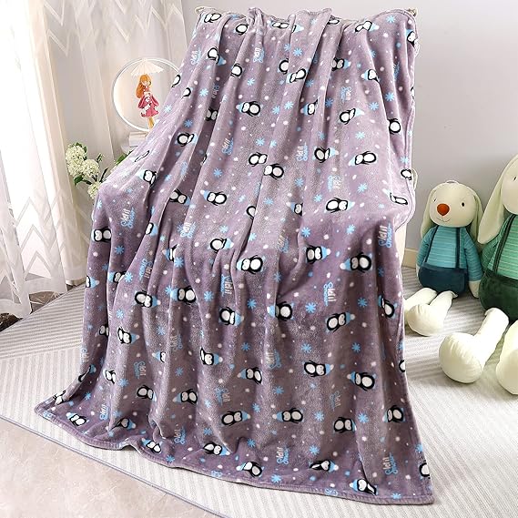 Warm Soft Toddler Fleece Blankets for Boys with Dinosaur Pattern Print