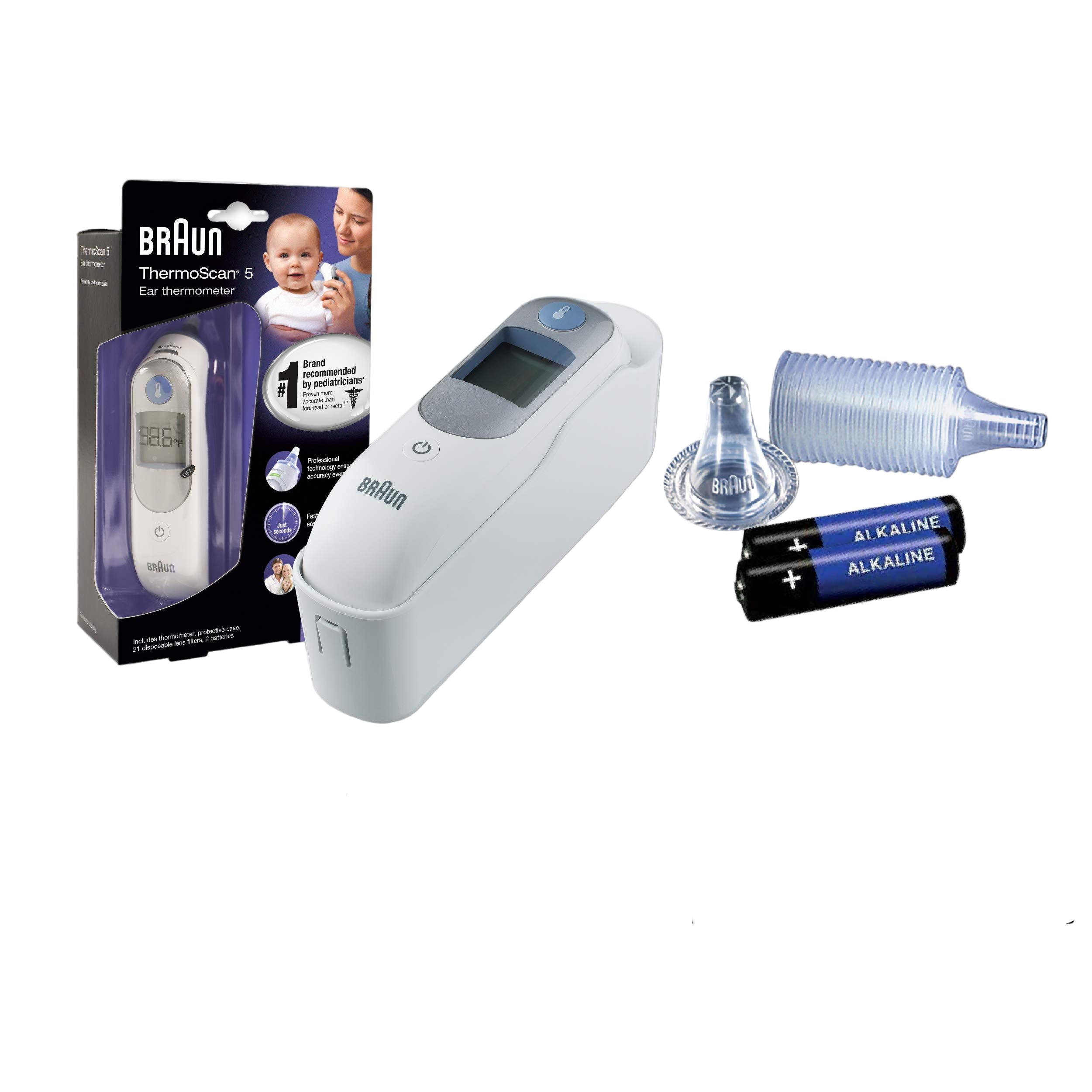 ThermoScan 5 Ear Thermometer - ExacTemp Stability Indicator for Professional Accuracy