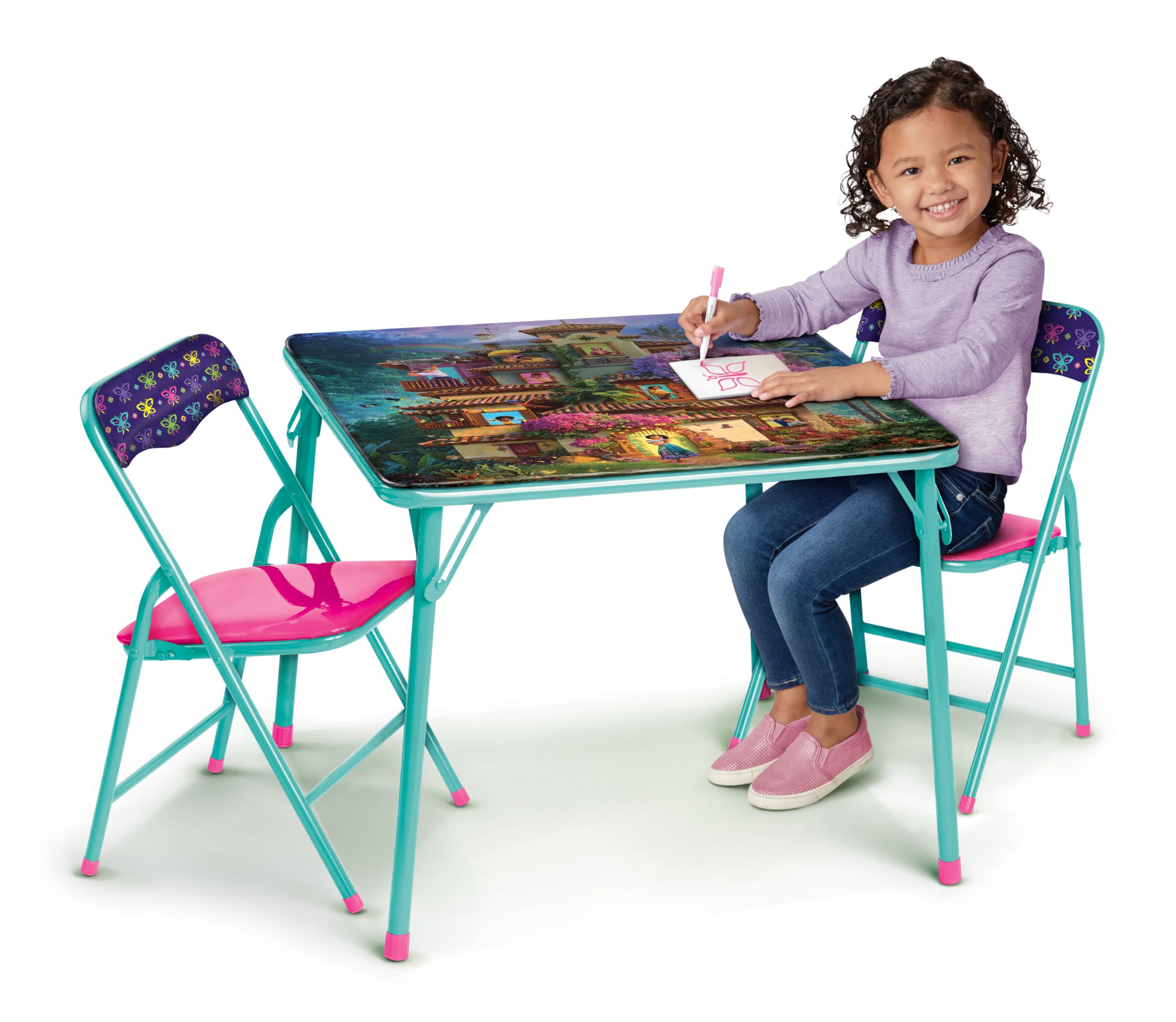 Encanto Kids Table & Chair Set –Folding Activity Table