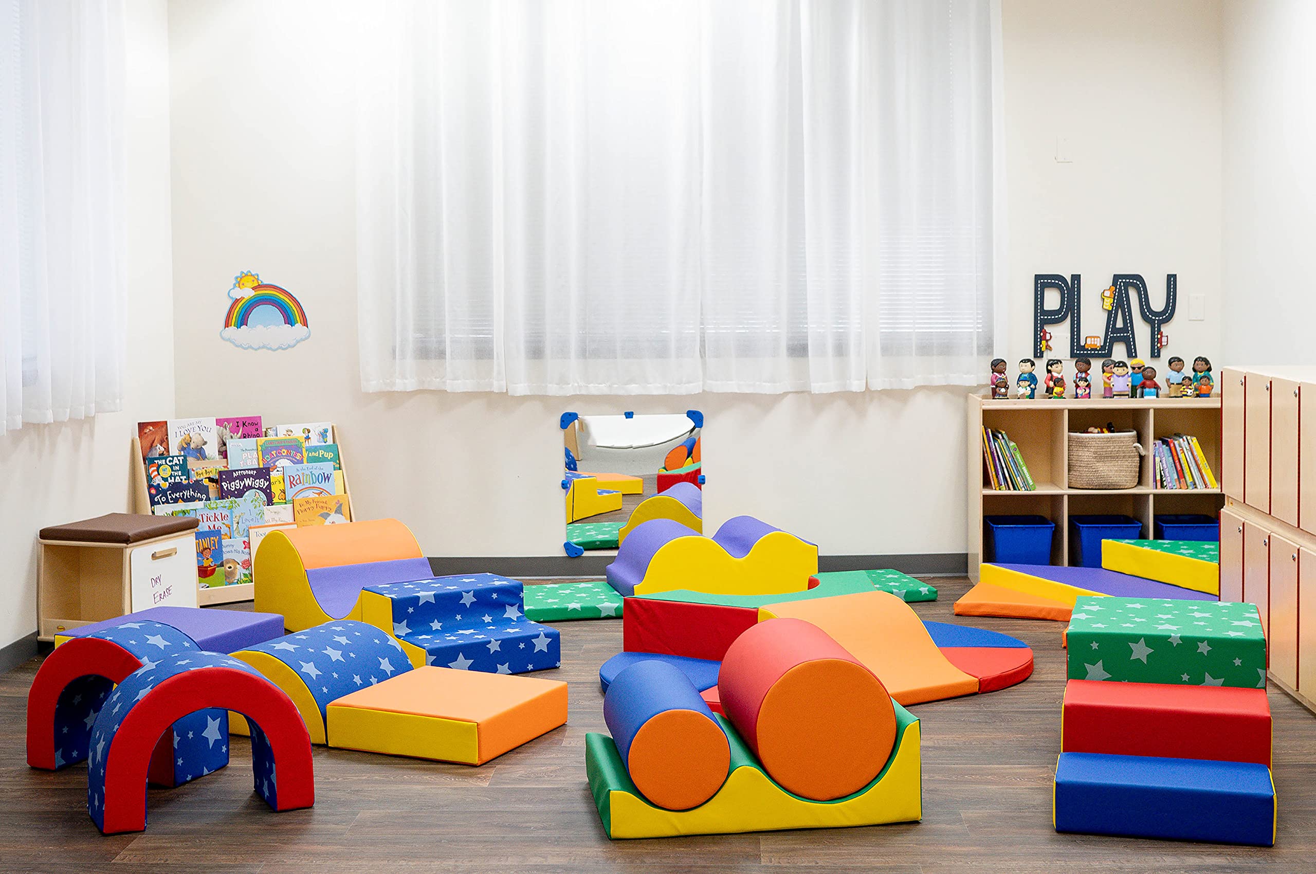 Gross Motor Play Group, Kids 28 Piece Indoor Play Equipment, Toddler Climbing/Crawling