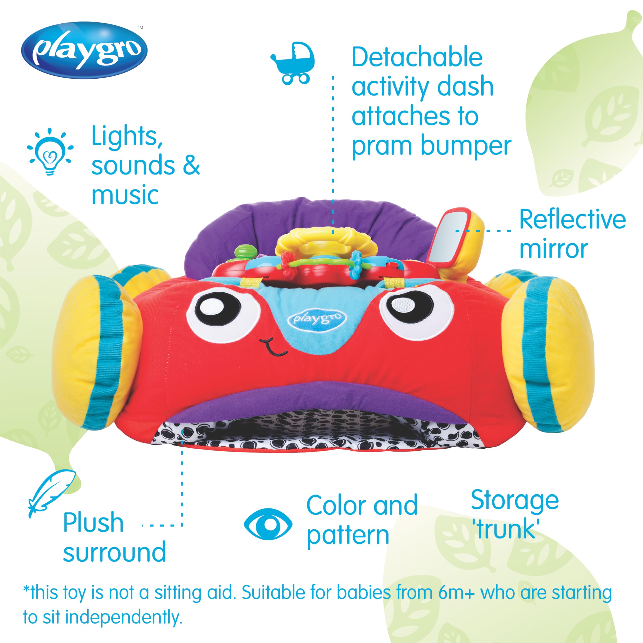 Music and Lights Interactive Ride-On Car
