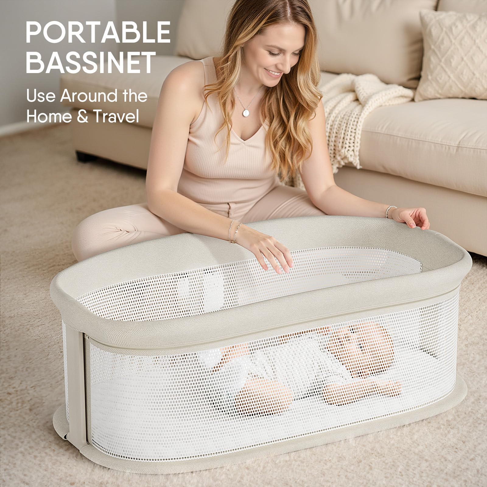Electric Smart Baby Bassinet with Rocking & Music