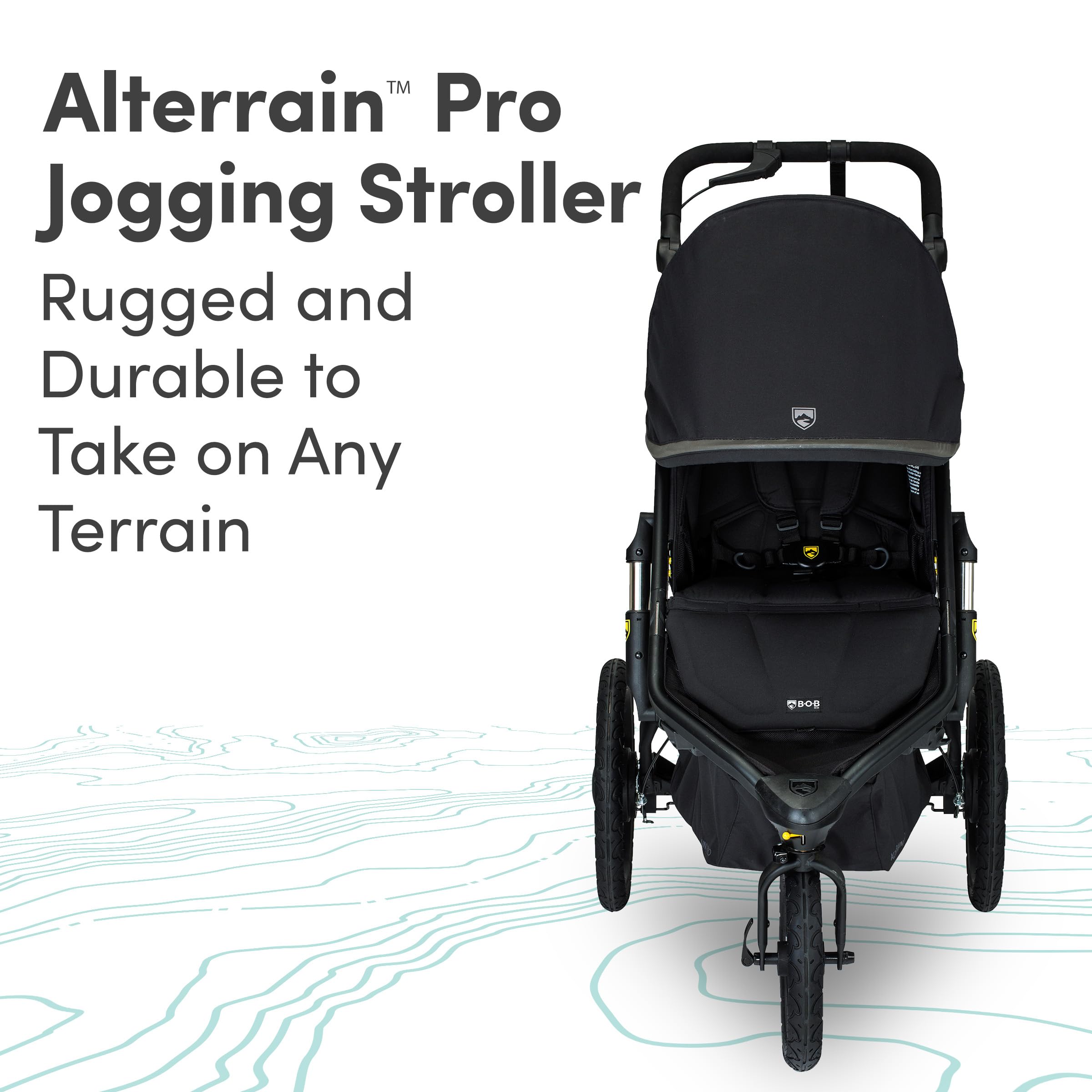 Alterrain Pro Jogging Stroller, Black