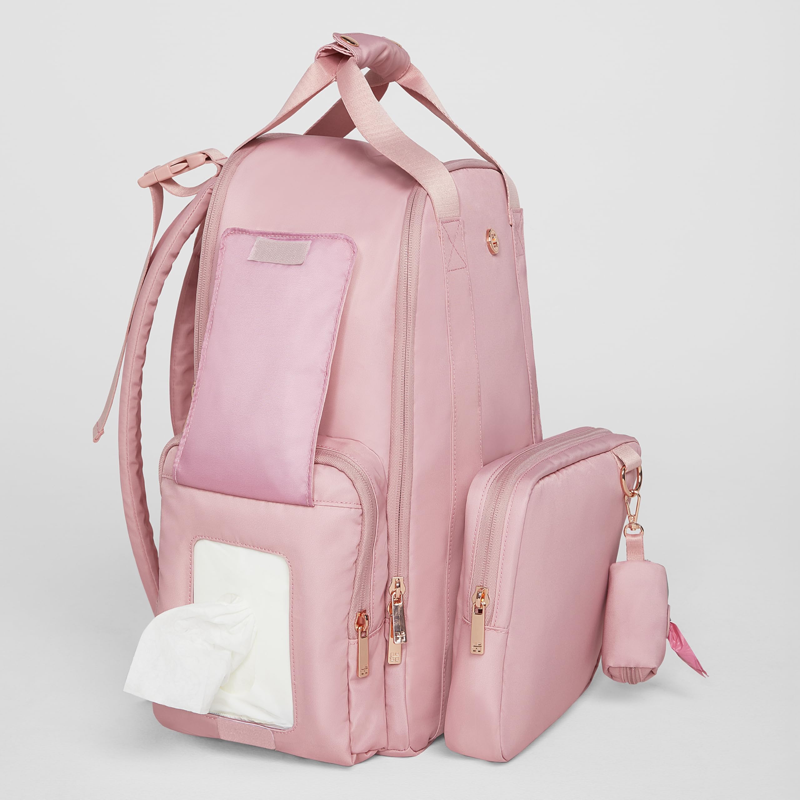 Signature Hug Pack Diaper Backpack, Bridal Rose, O/S