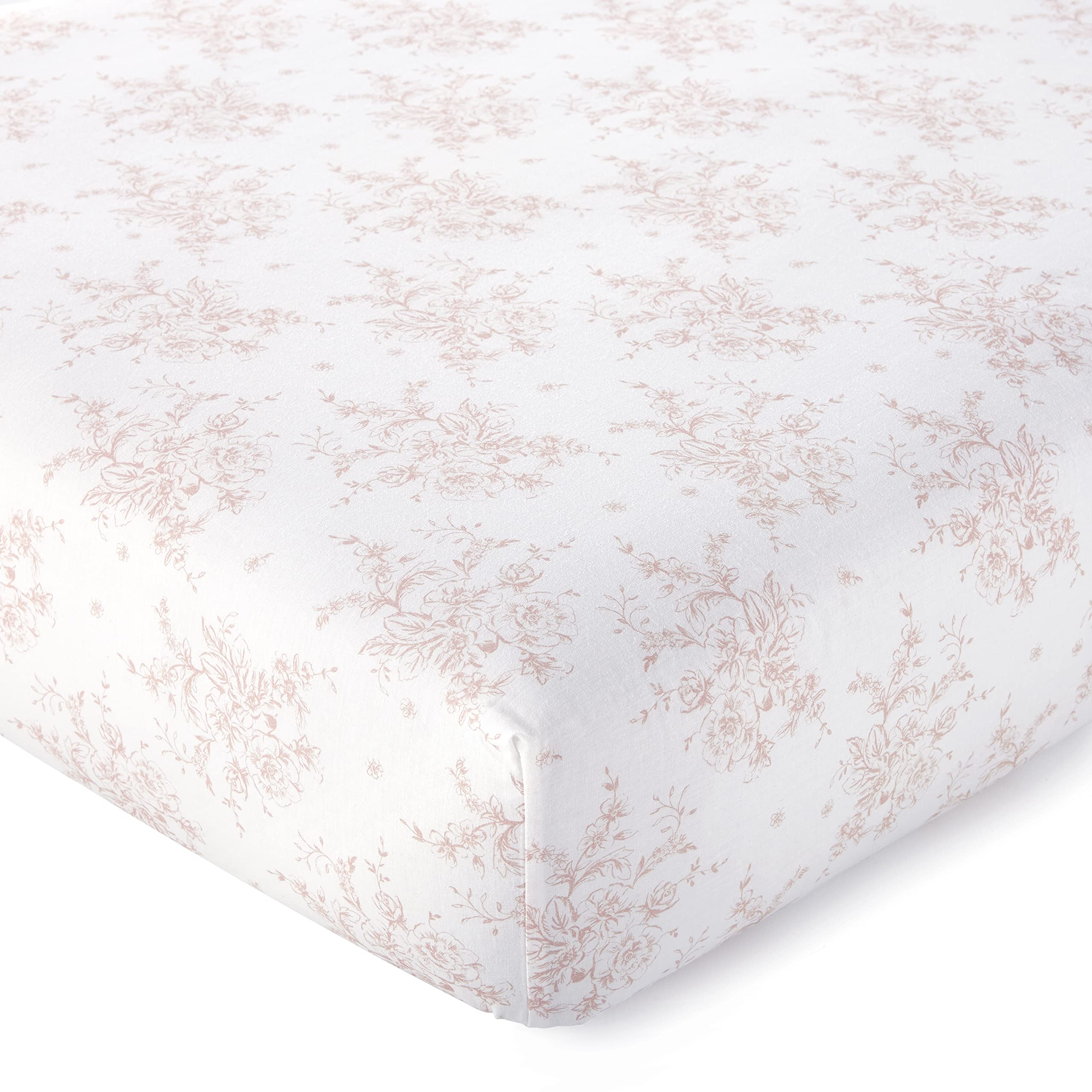 Heritage Crib Bed Set Blush Velvet 4 Piece