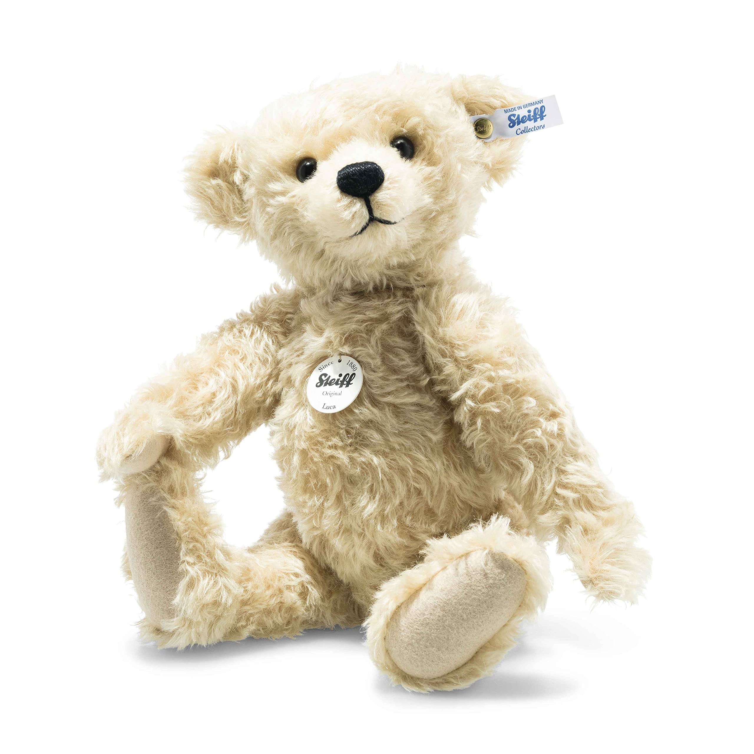 14" Teddy Bear Mohair Plush Premium Stuffed Animal Antikblond