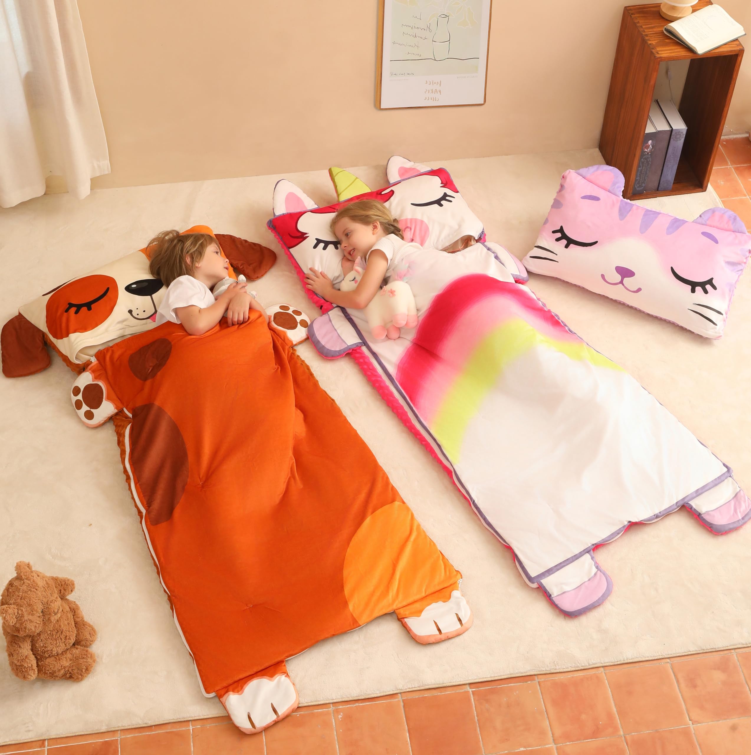 Toddler Nap Mat for Kids Sleeping Mat Napping Mats Slumber Bags Foldable