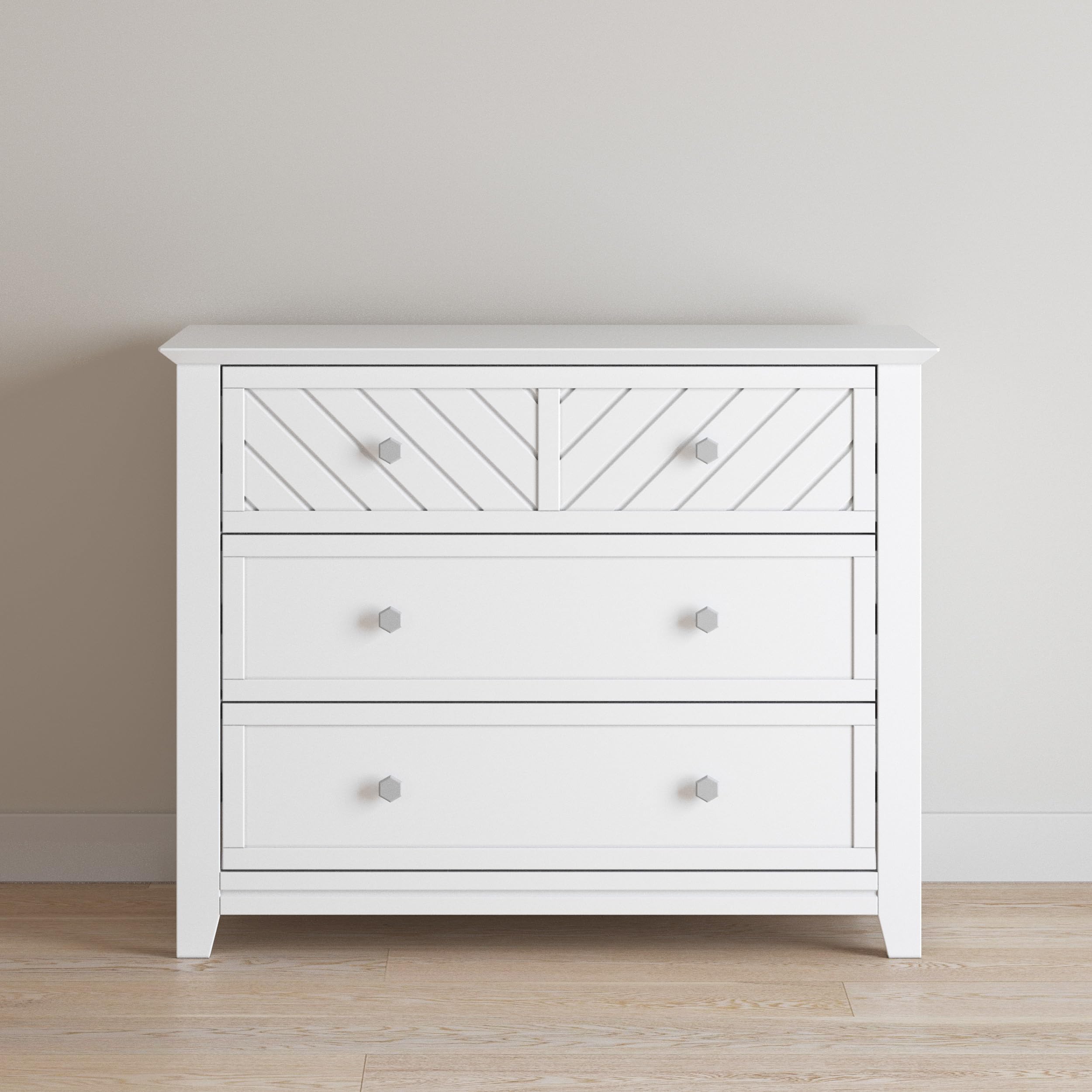 4-in-1 Convertible Crib and Dresser Nursery Set