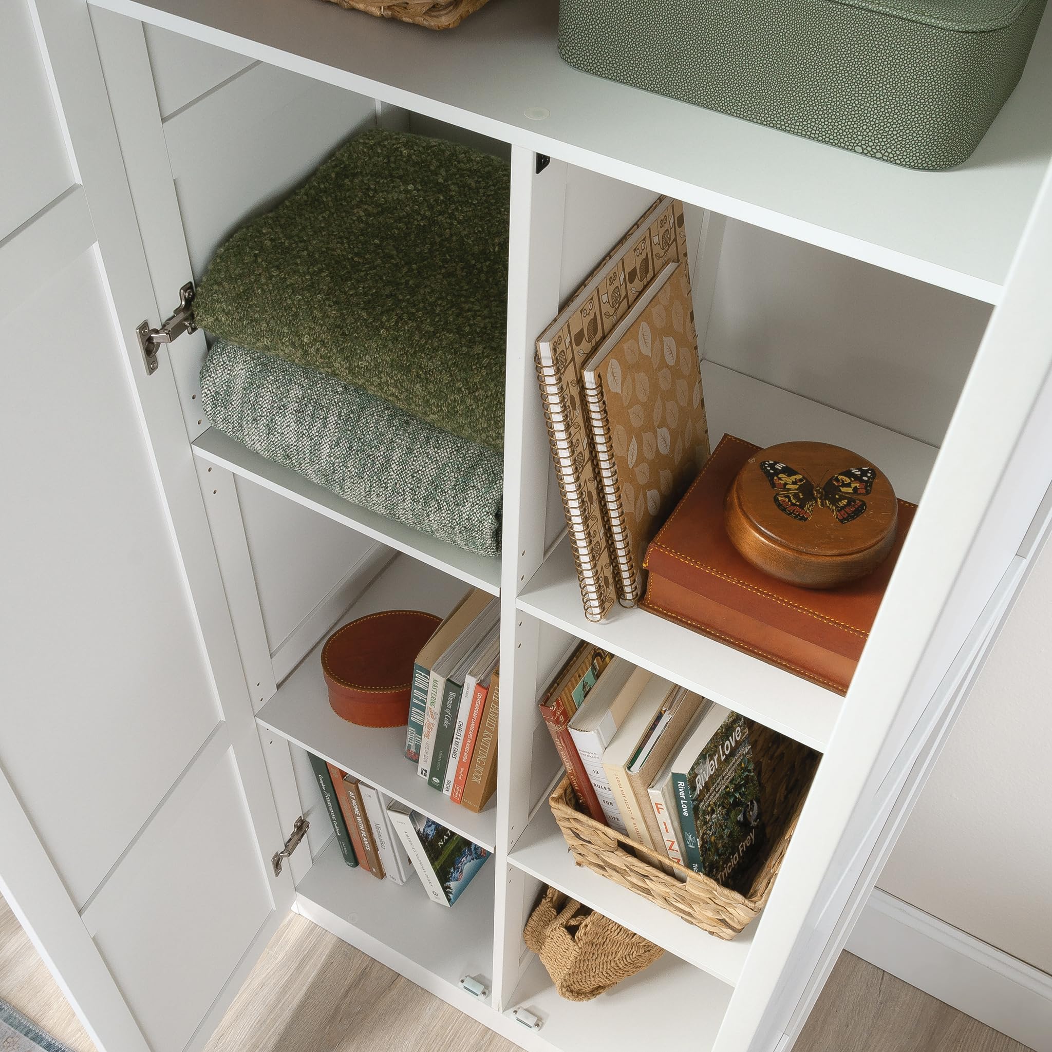 Double Door Storage Cabinet with Adjustable Shelves
