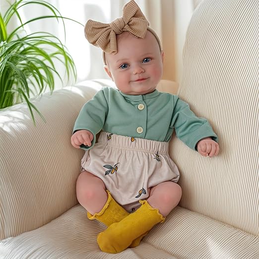 Reborn Baby Dolls, 20Inch Cute Soft Vinyl Realistic-Newborn Baby Doll Poseable