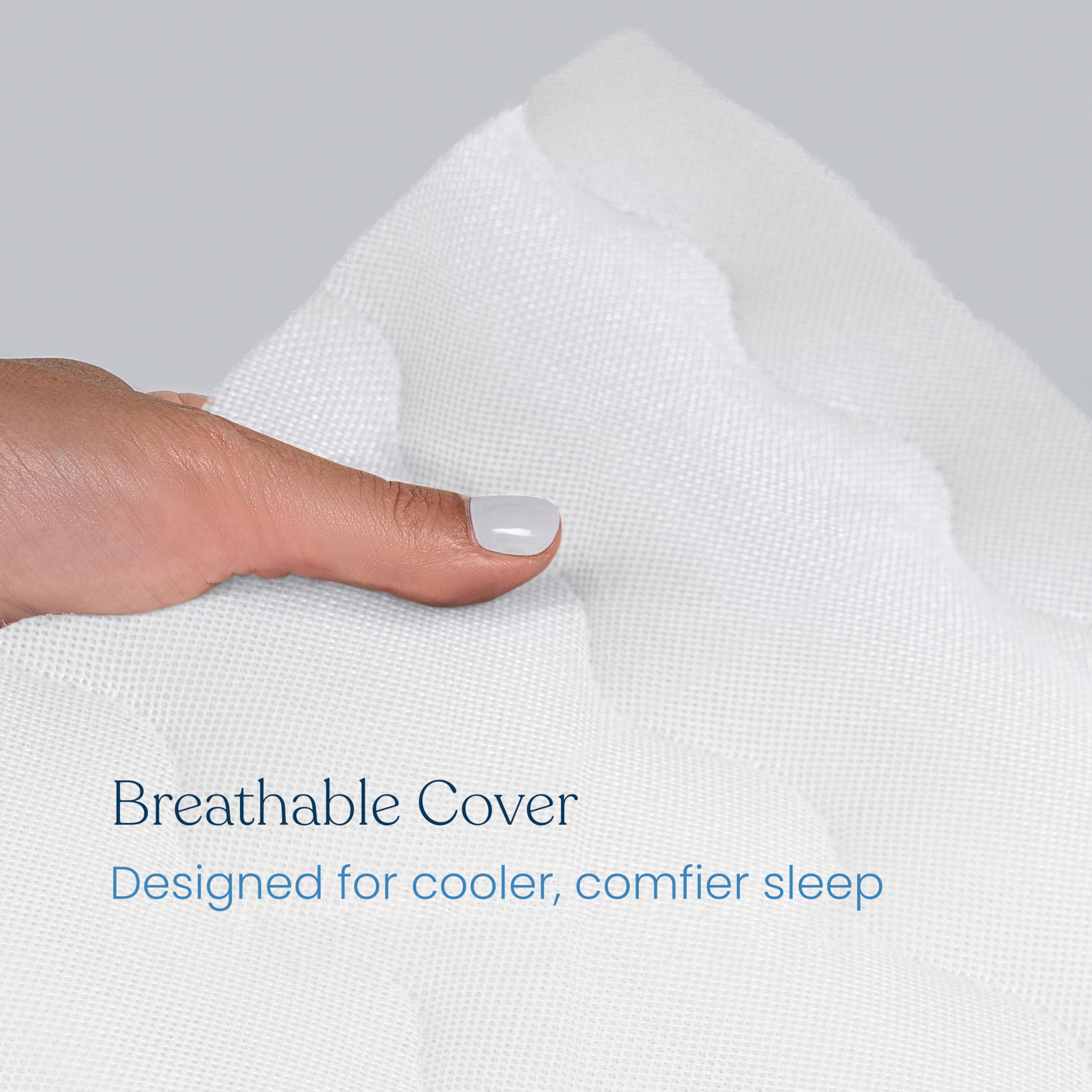 Breathable Crib & Toddler Mattress with Waterproof Washable Cover