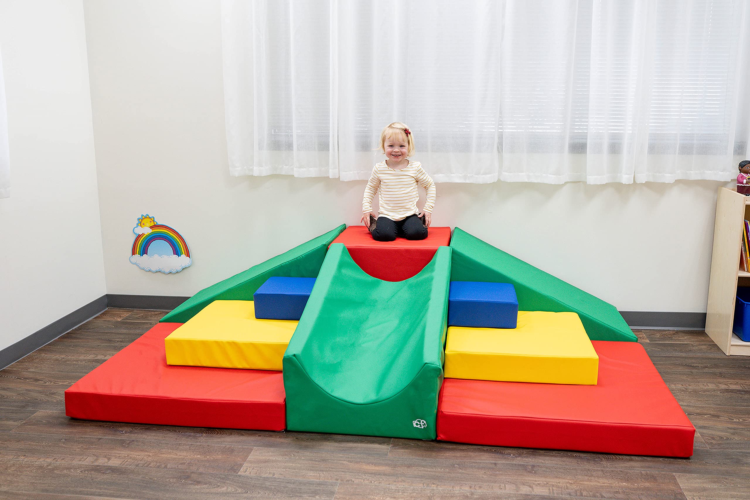 Toddler Indoor Climber Soft Play Structure with Ramps and Steps