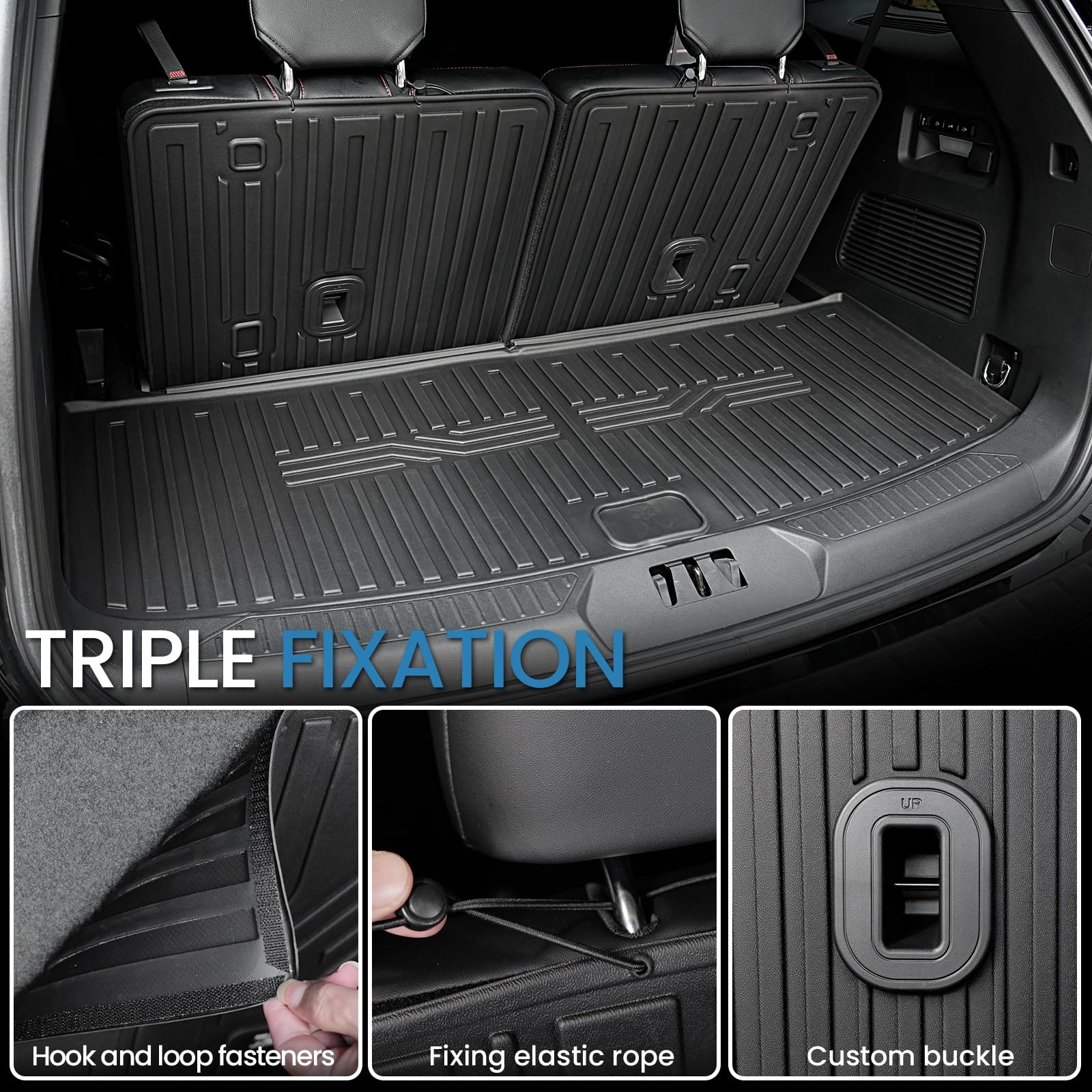 Ford Explorer Floor Mats with Cargo Liner and Backrest Mat