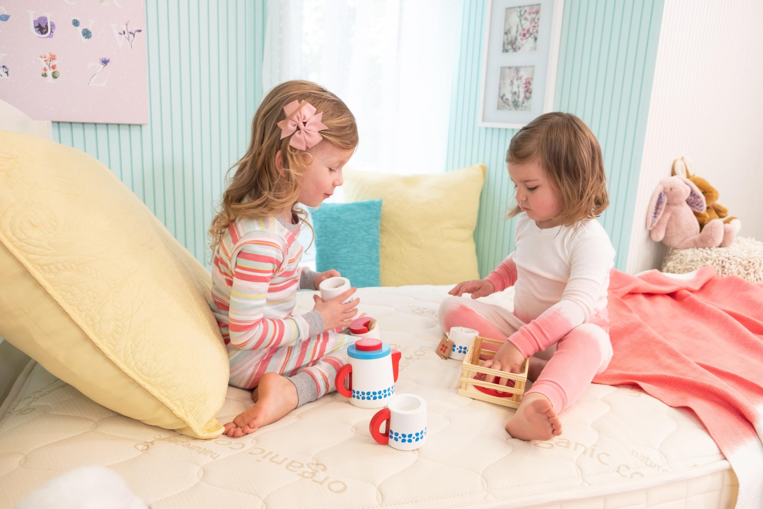 2-in-1 Organic Kids Mattress with Quilted Top and Waterproof Layer