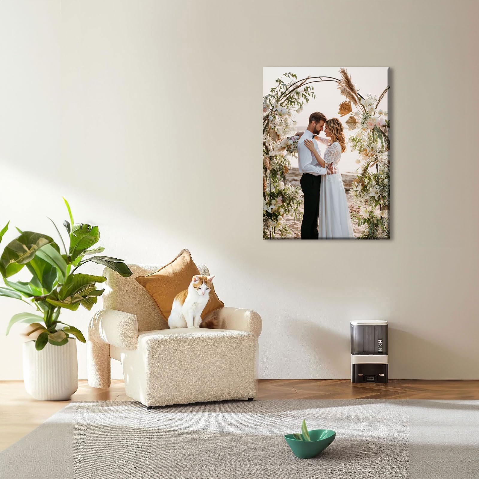 Custom Canvas Prints with Your Photos, 16x24 inch Personalized Canvas Pictures