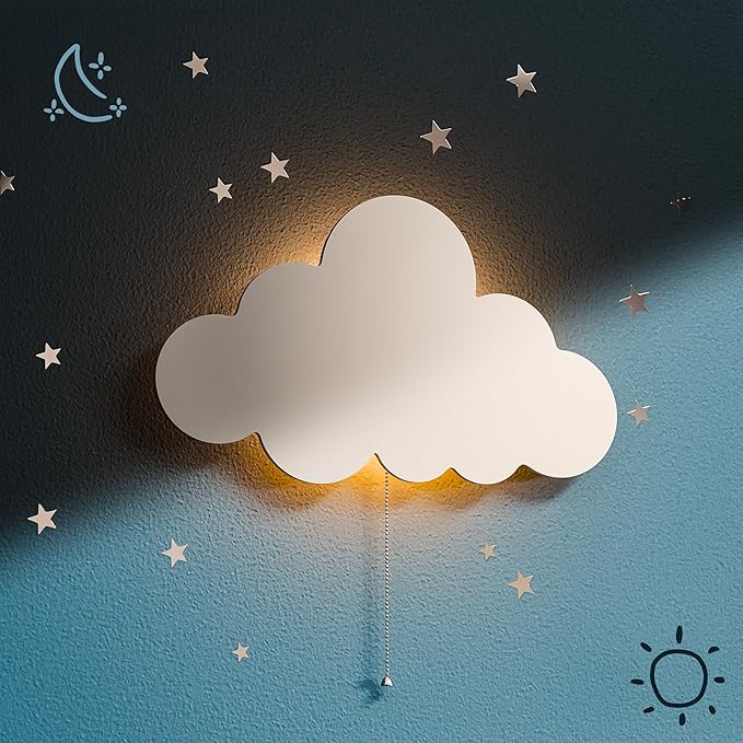 Floating Cloud Wall Lamp for Nursery & Kids Bedroom