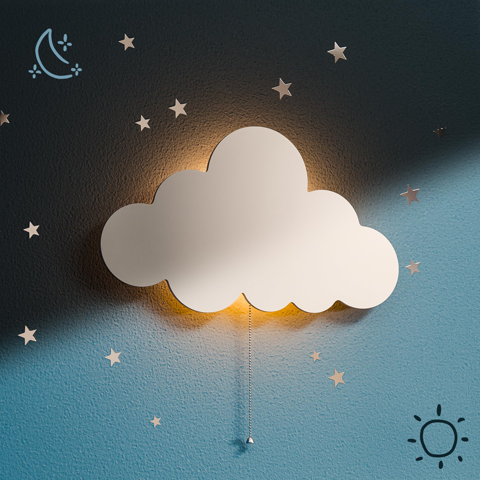Cloud Night Light for Nursery Kids Bedroom Battery Operated