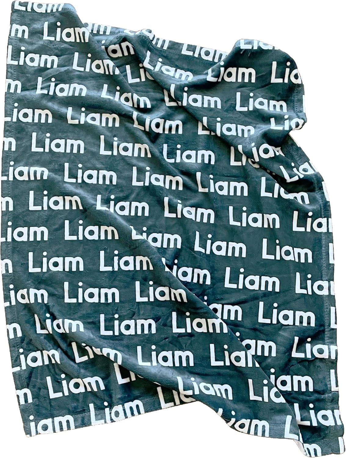 Custom Name Blanket, Personalized Lightweight Plush Blanket (Twin 60x80 inches)