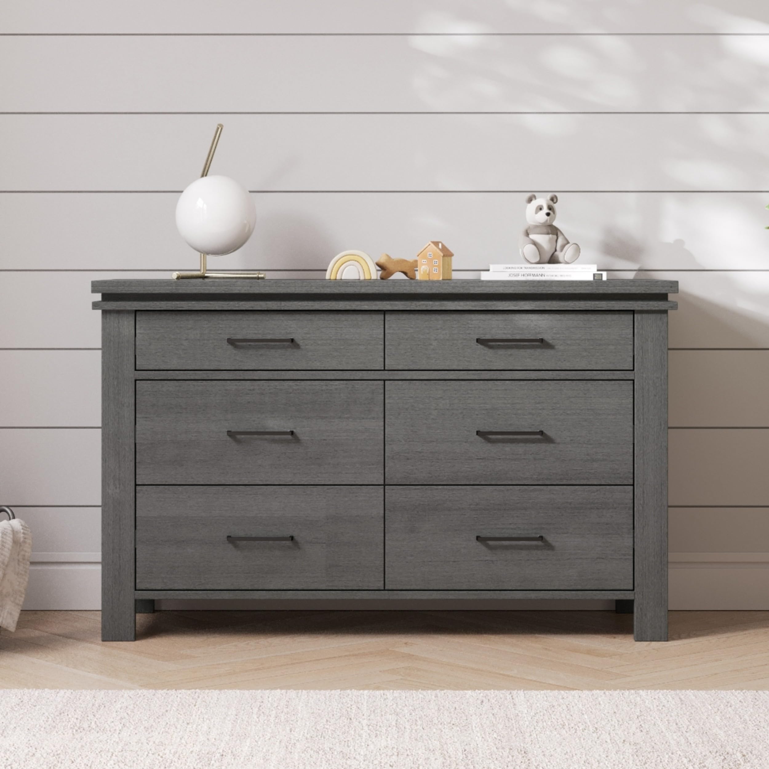 2-Piece Convertible Crib and Dresser Nursery Set