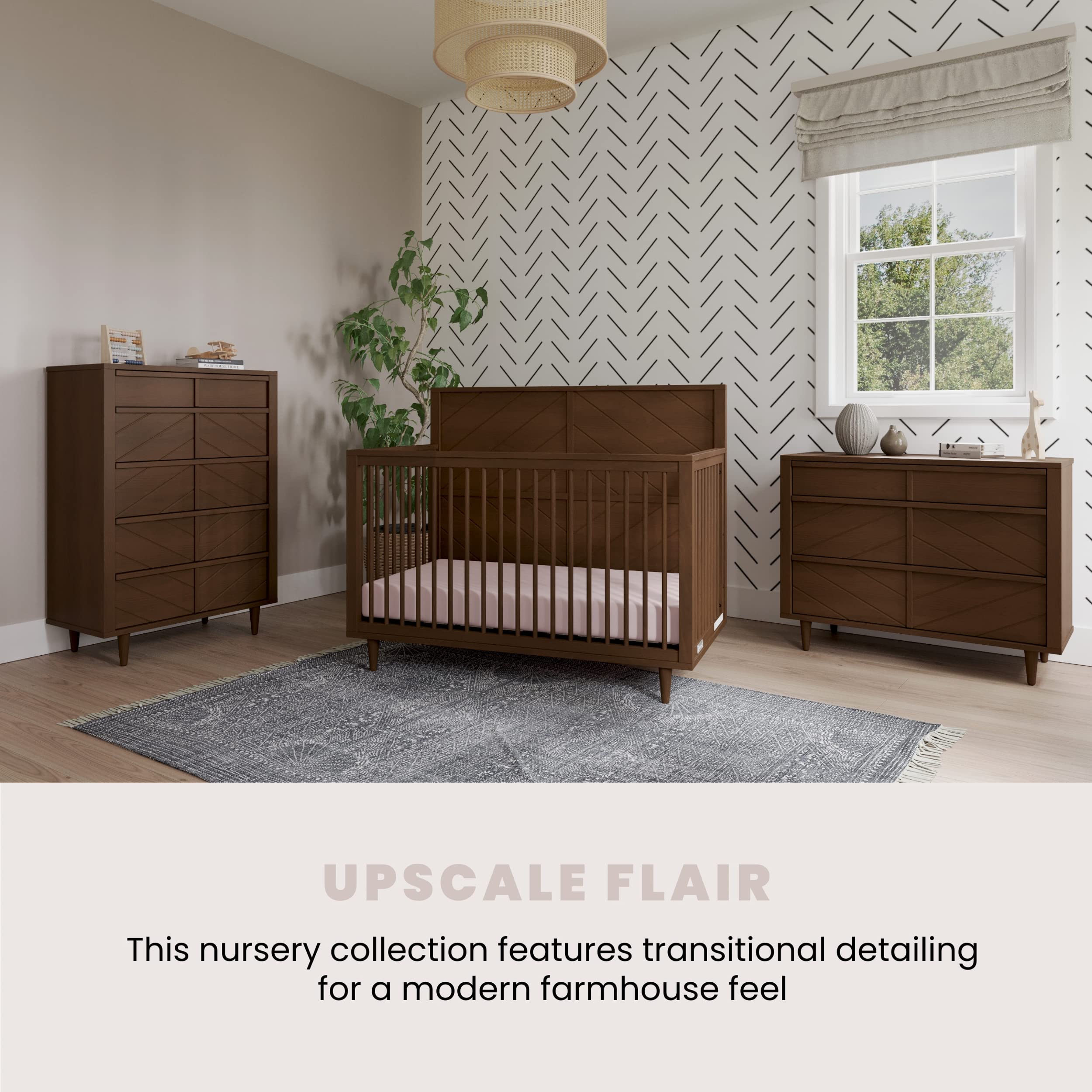 Surrey Hill 4-in-1 Convertible Crib with Adjustable Mattress